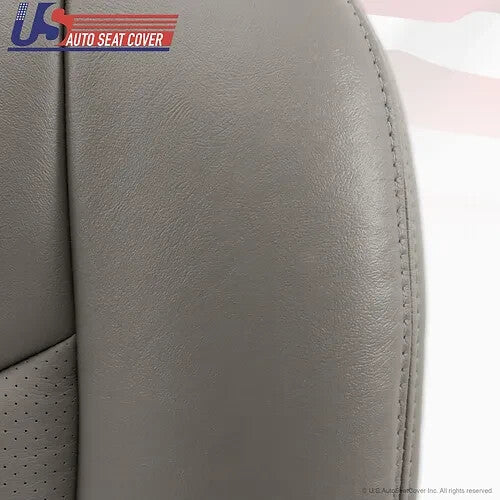 2003 to 2006 Fits Cadillac Escalade ESV Driver Bottom Leather Cover Gray + Foam