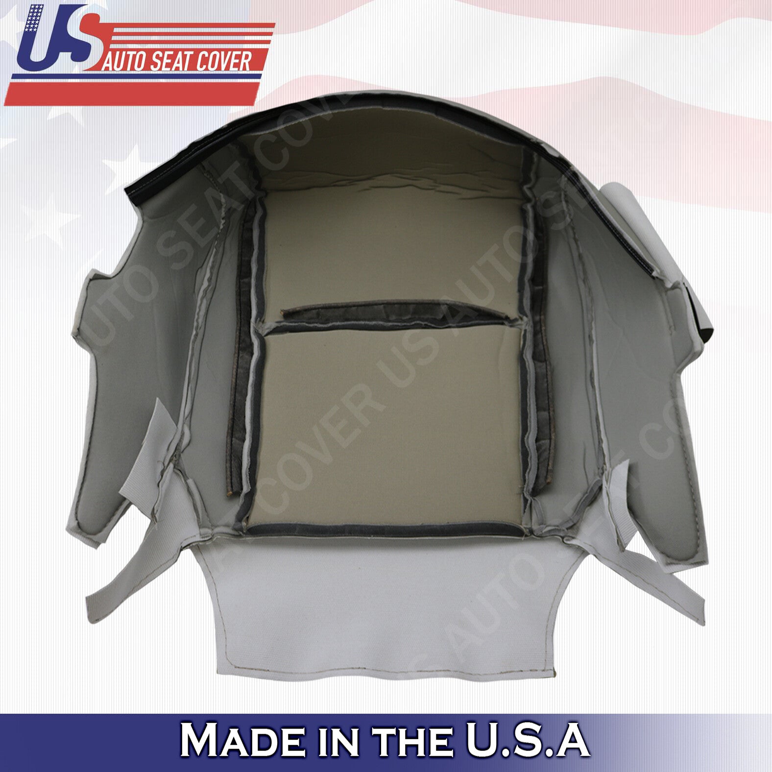2004 to 2013 For Toyota Highlander Driver & Passenger Bottoms Leather Cover Gray