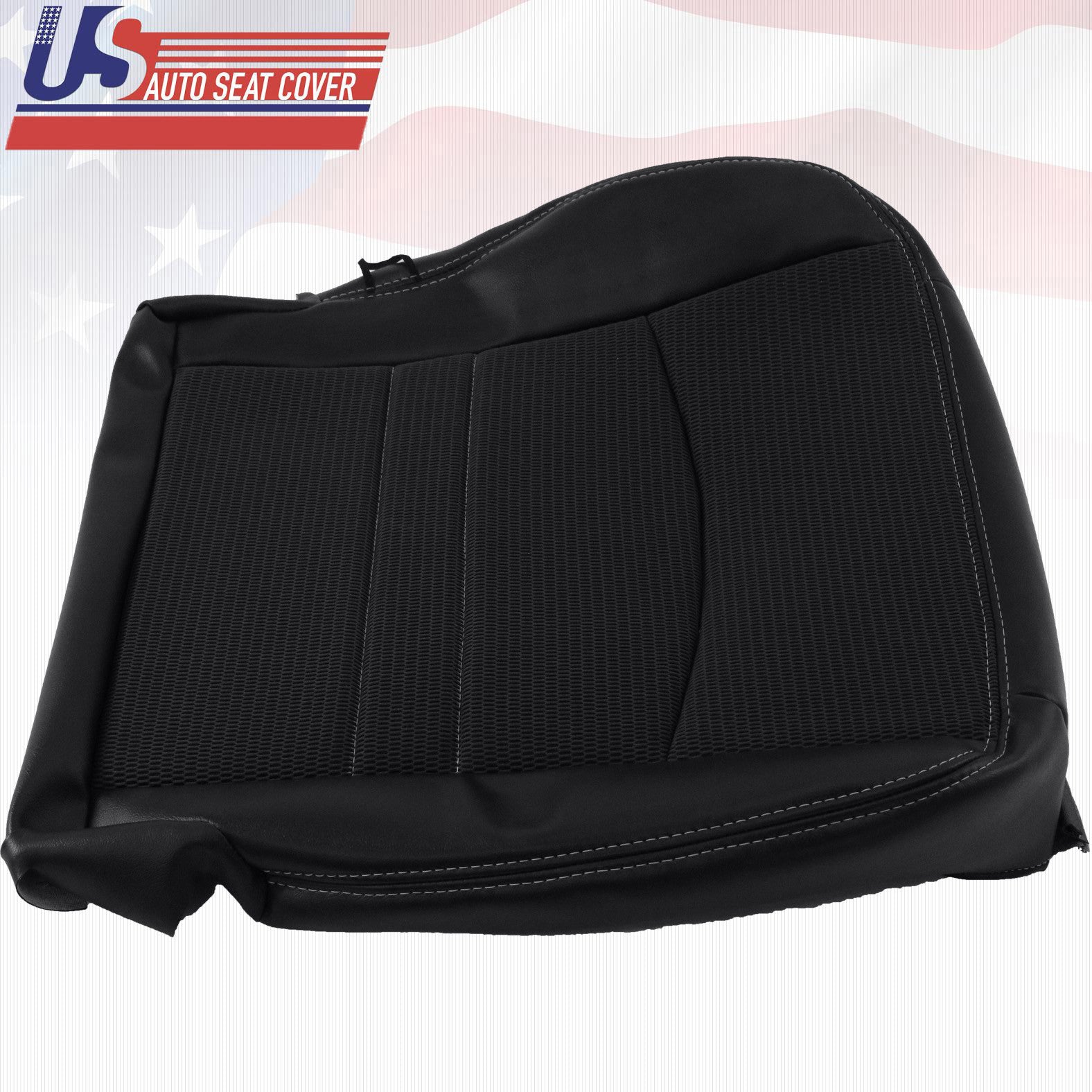 2011 2012 For Dodge Ram Sport Passenger Bottom Cloth/Vinyl Seat Cover Dark Gray