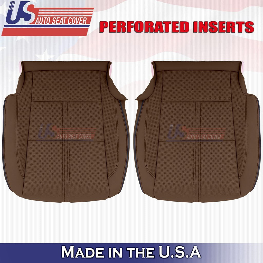 2017 to 2020 Fits Acura MDX Driver&Passenger Bottoms w/ Perf Leather Cover Brown
