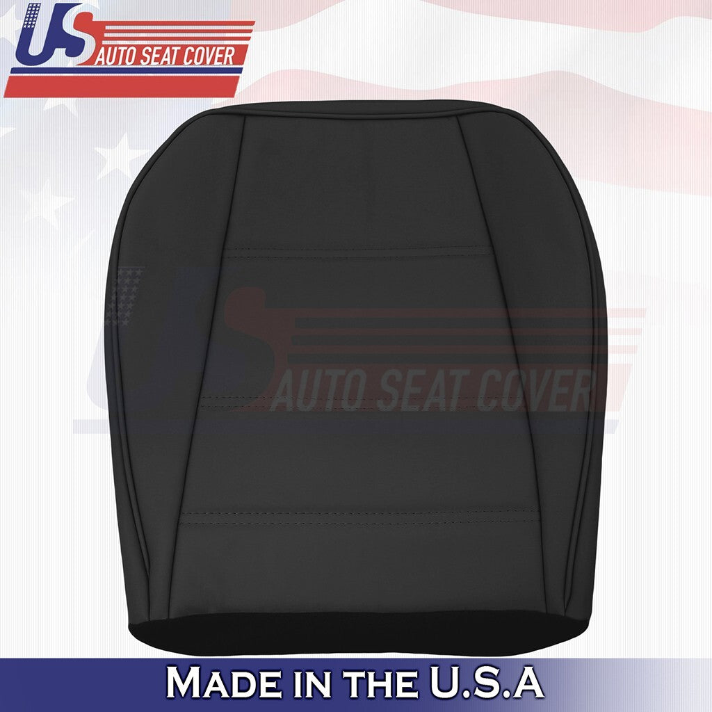 1999 to 2004 Fits Ford Mustang V6 Front Set Bottom & Top Leather Seat Covers BLK