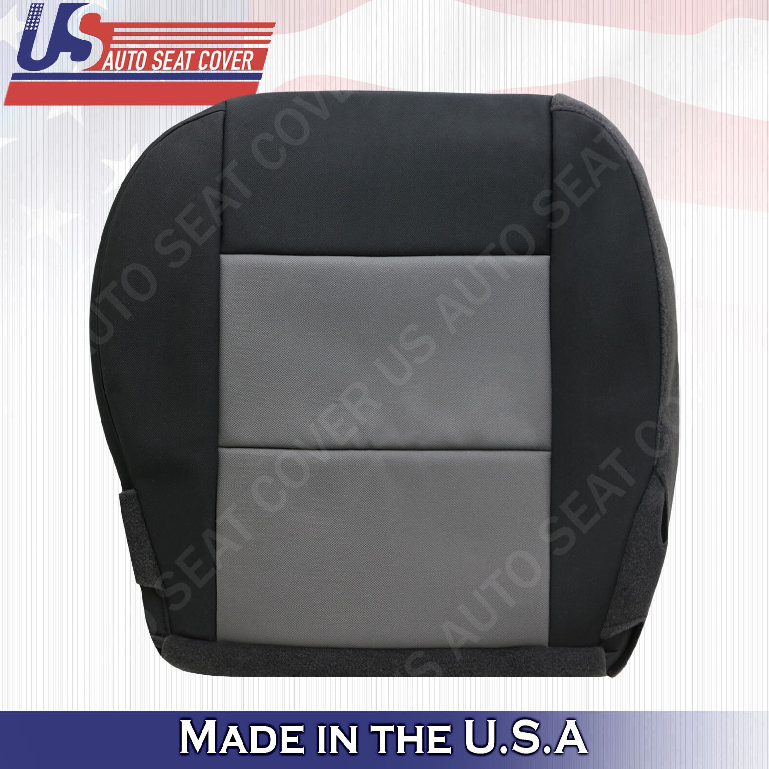 2003 to 2011 Ford Ranger XLT Driver Bottom Cloth Seat Cover 2-tone Black-Gray