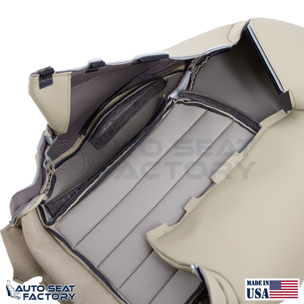 2014 - 2017 Fits Infiniti QX50 Driver Top & Bottom Wheat Leather Seat Covers