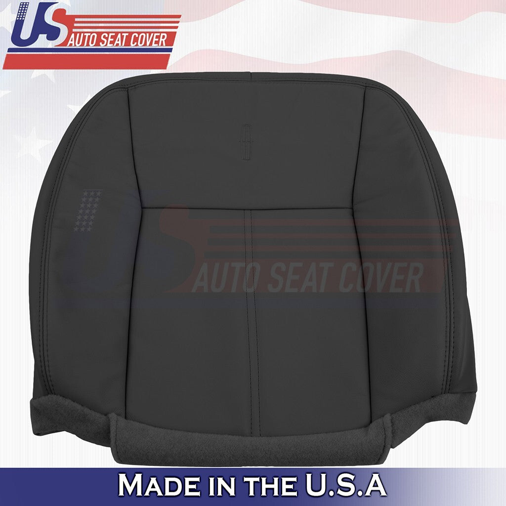 2003 2004 2005 2006 For Lincoln Town Car Driver Top Bottom Leather Cover Black