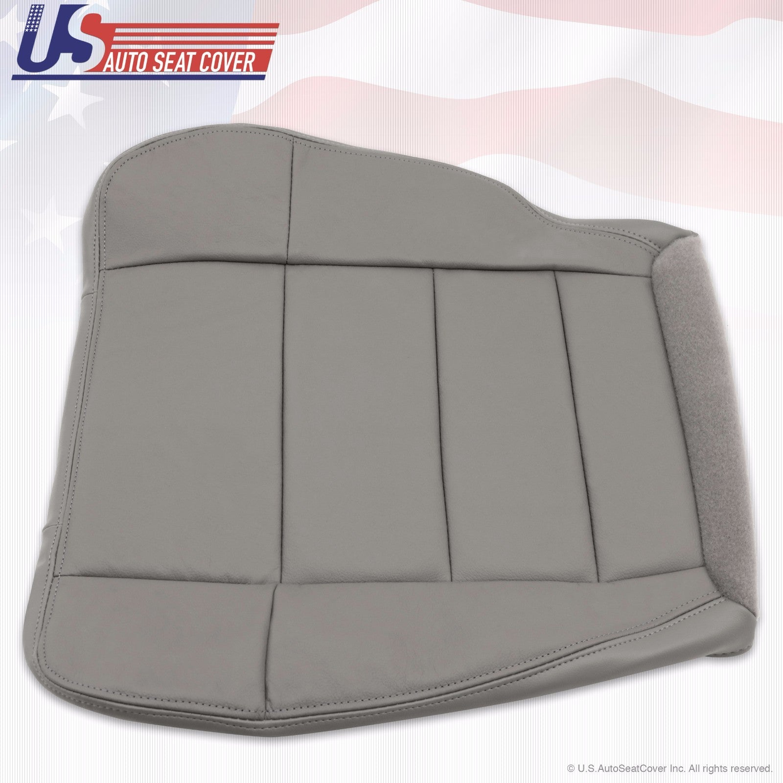 2001 to 2003 Fits Ford F-150 Lariat Driver& Passenger Bottom Leather Covers Gray