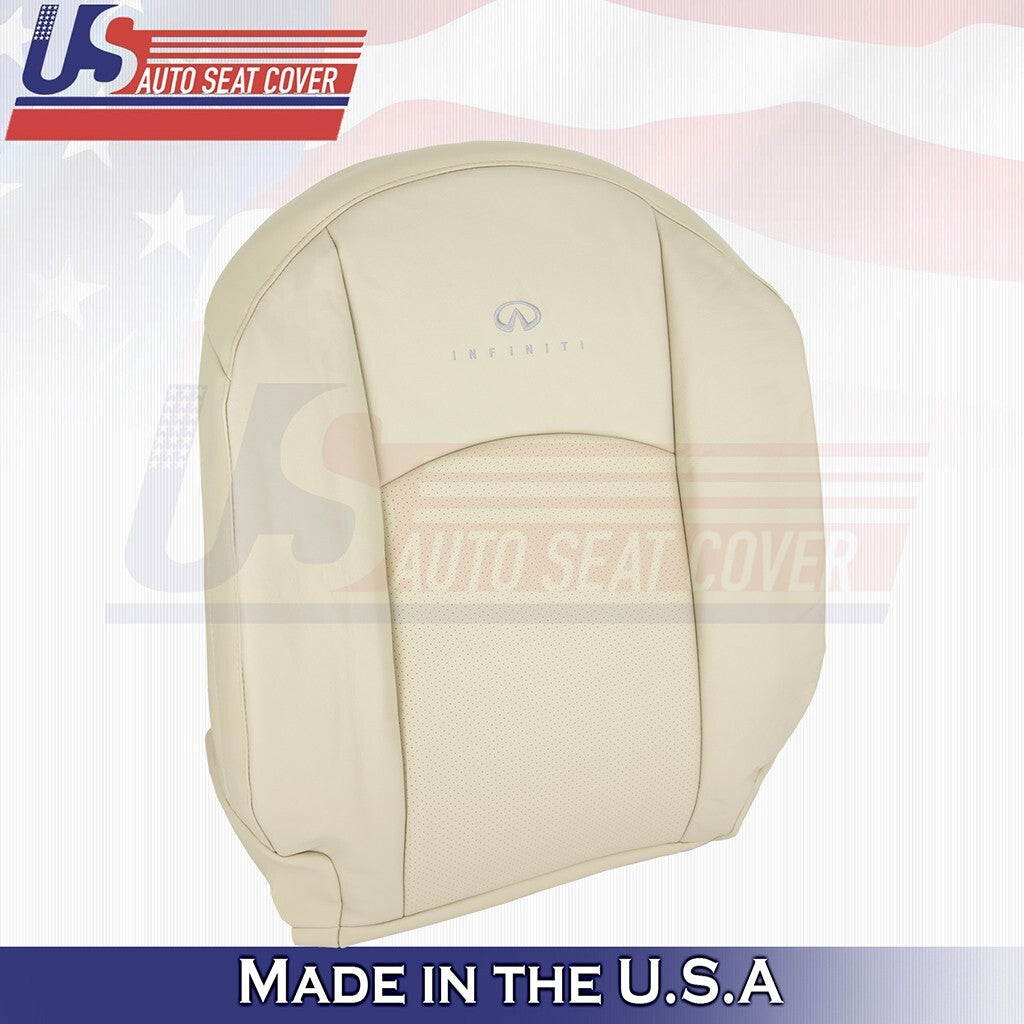 2005 2006 2007 2008 For Infiniti FX45 Passenger Top Leather Seat Cover Tan