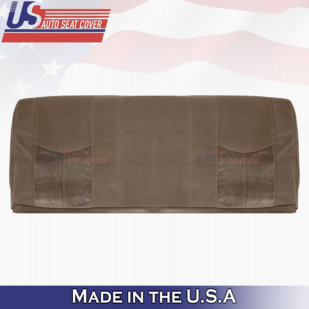 2003 to 2007 Fits Chevy Silverado Rear Bench Top Cloth Seat Cover Medium Tan