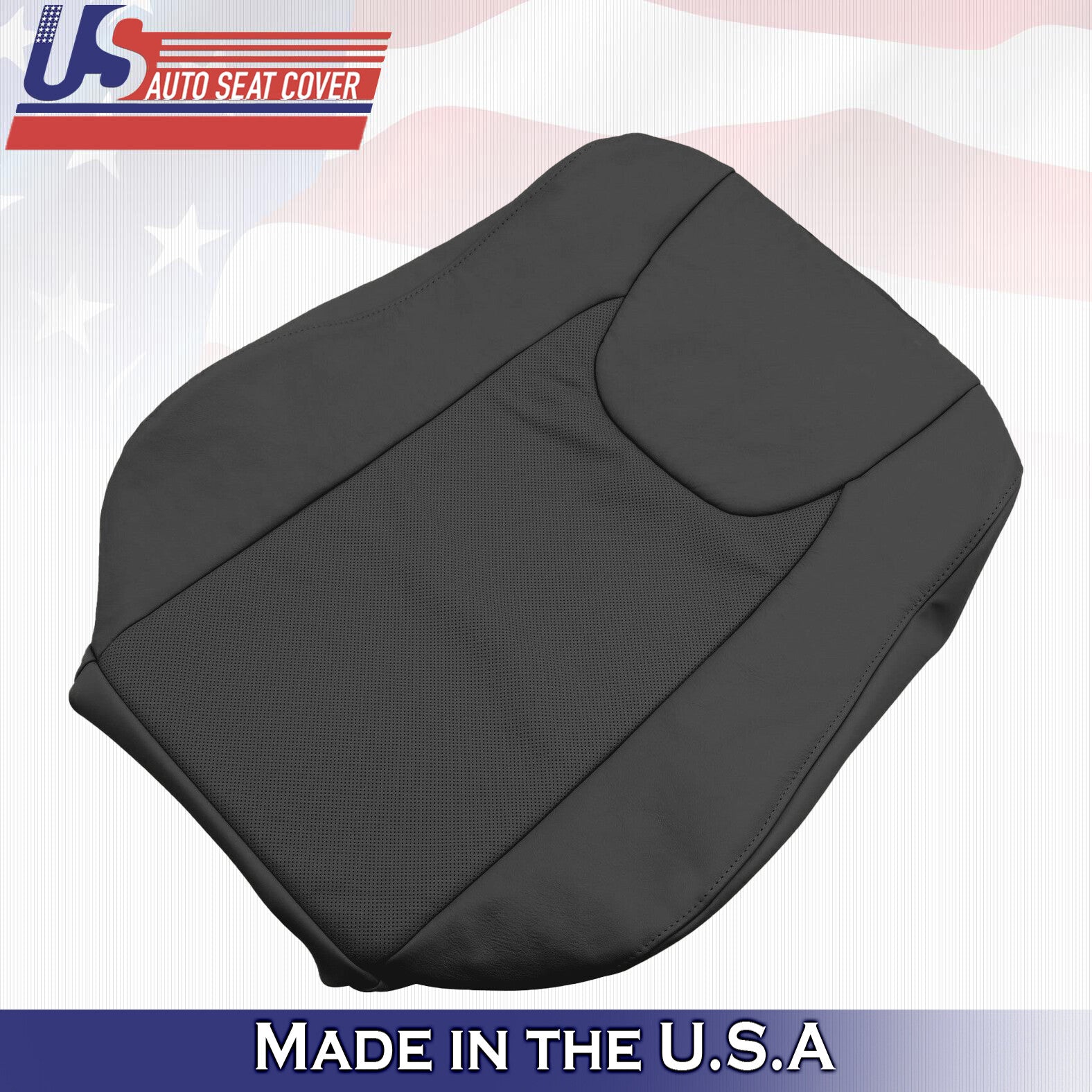 2010 to 2015 For Lexus RX450H Driver & Passenger Top Leather Seat Covers BLK