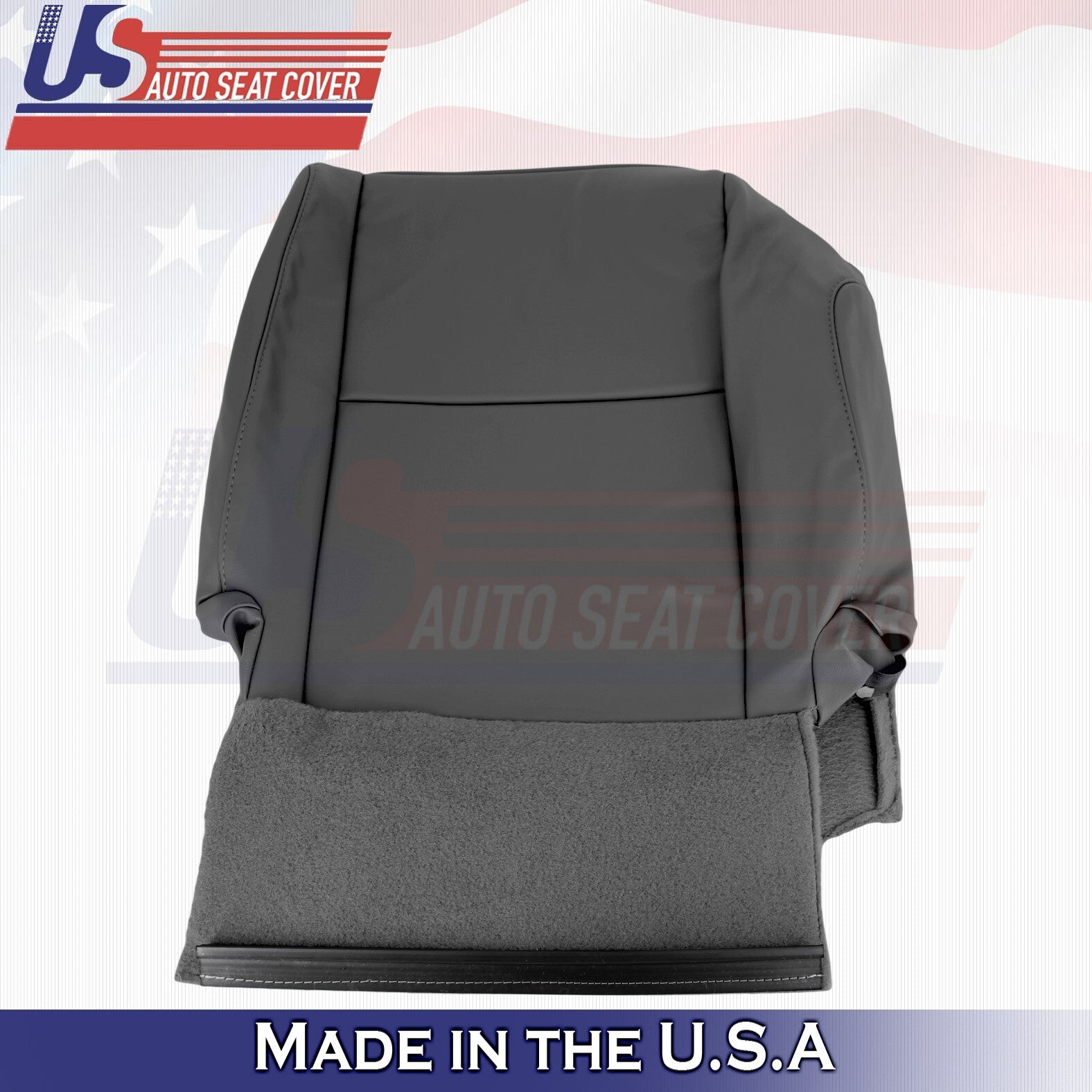 2007-2010 Fits Toyota Tundra Rear Driver & Passenger Bottoms Leather Cover Gray