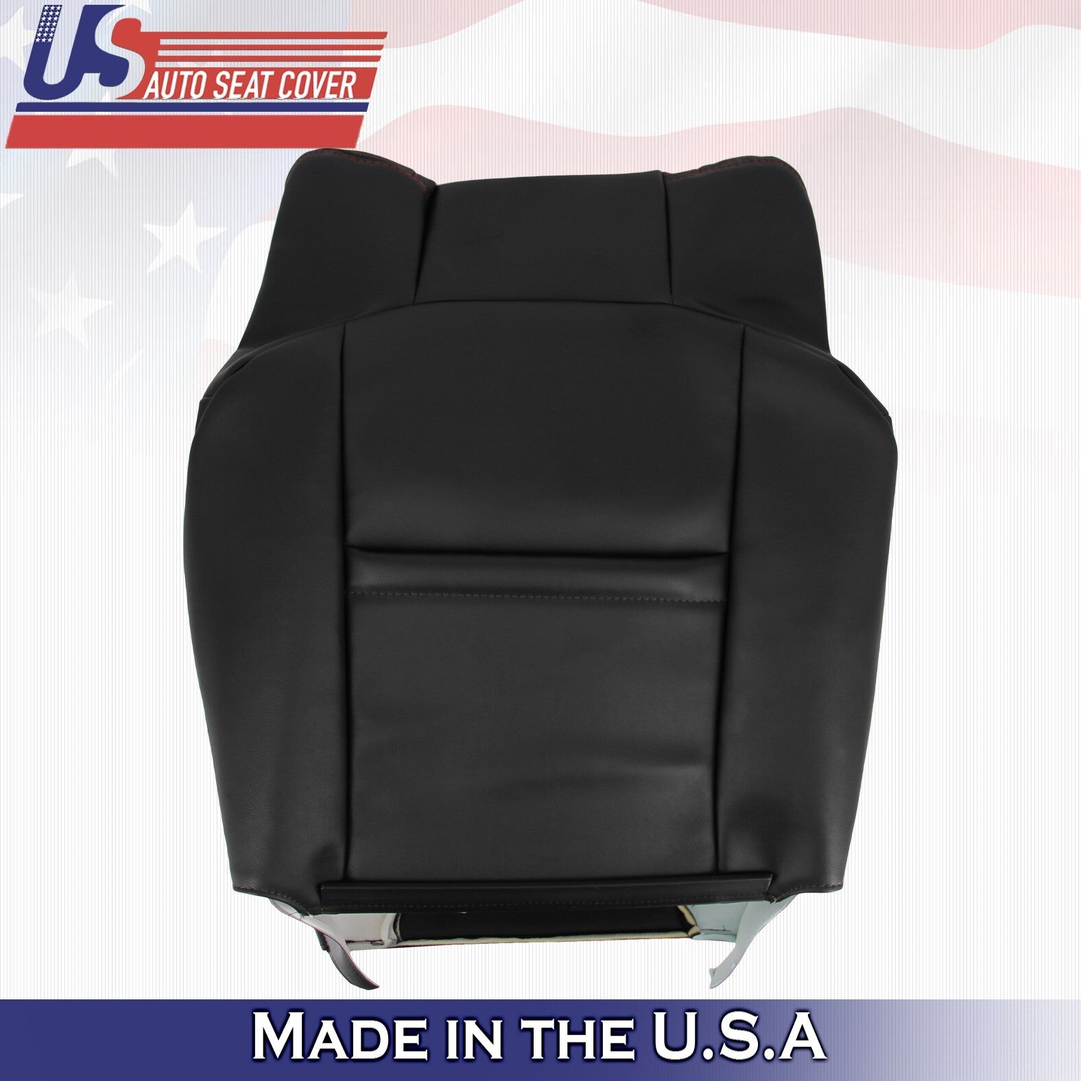 2006 2007 For Dodge Charger RT 2x Top & 2x Bottom Perf Leather Seat Covers Black