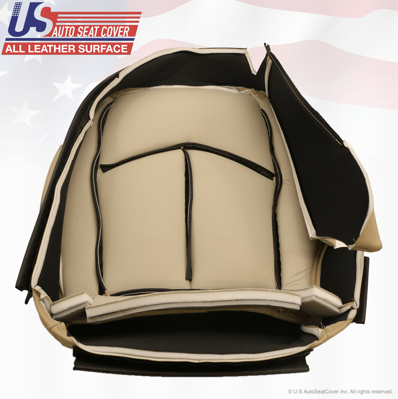 2003 to 2009 Fits Mercedes Benz E500 E550 Driver Bottom Seat Cover Light Tan