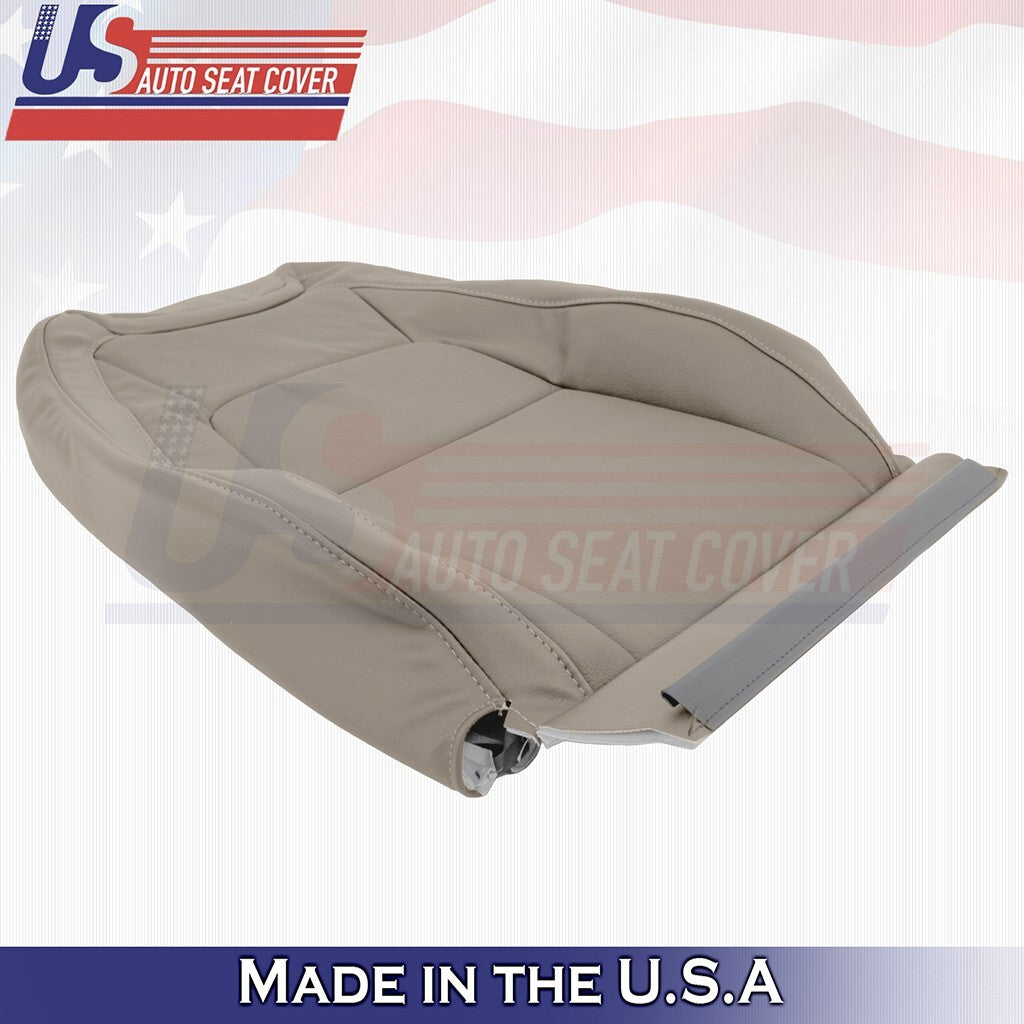 2015 to 2022 For GMC Canyon SLT Passenger Side Top Leather Seat Cover Dune Tan
