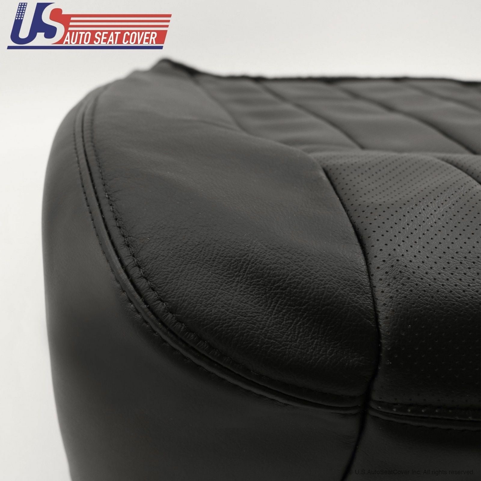 2005 2006 2007 Fits Ford F250 Driver & Passenger Bottoms Leather Cover Black