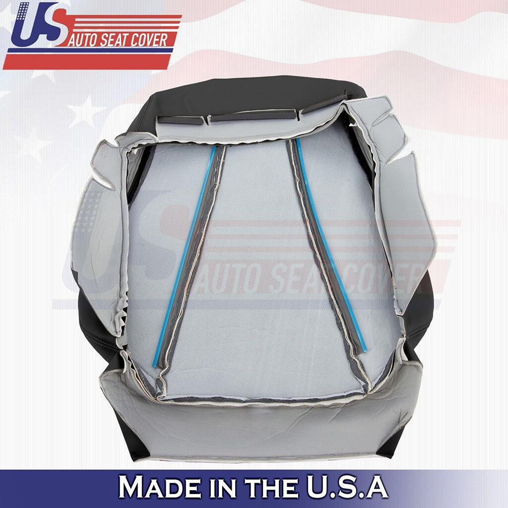 2000 to 2006 Fits Mercedes Benz S430 Passenger Bottom &Top Leather Cover Black