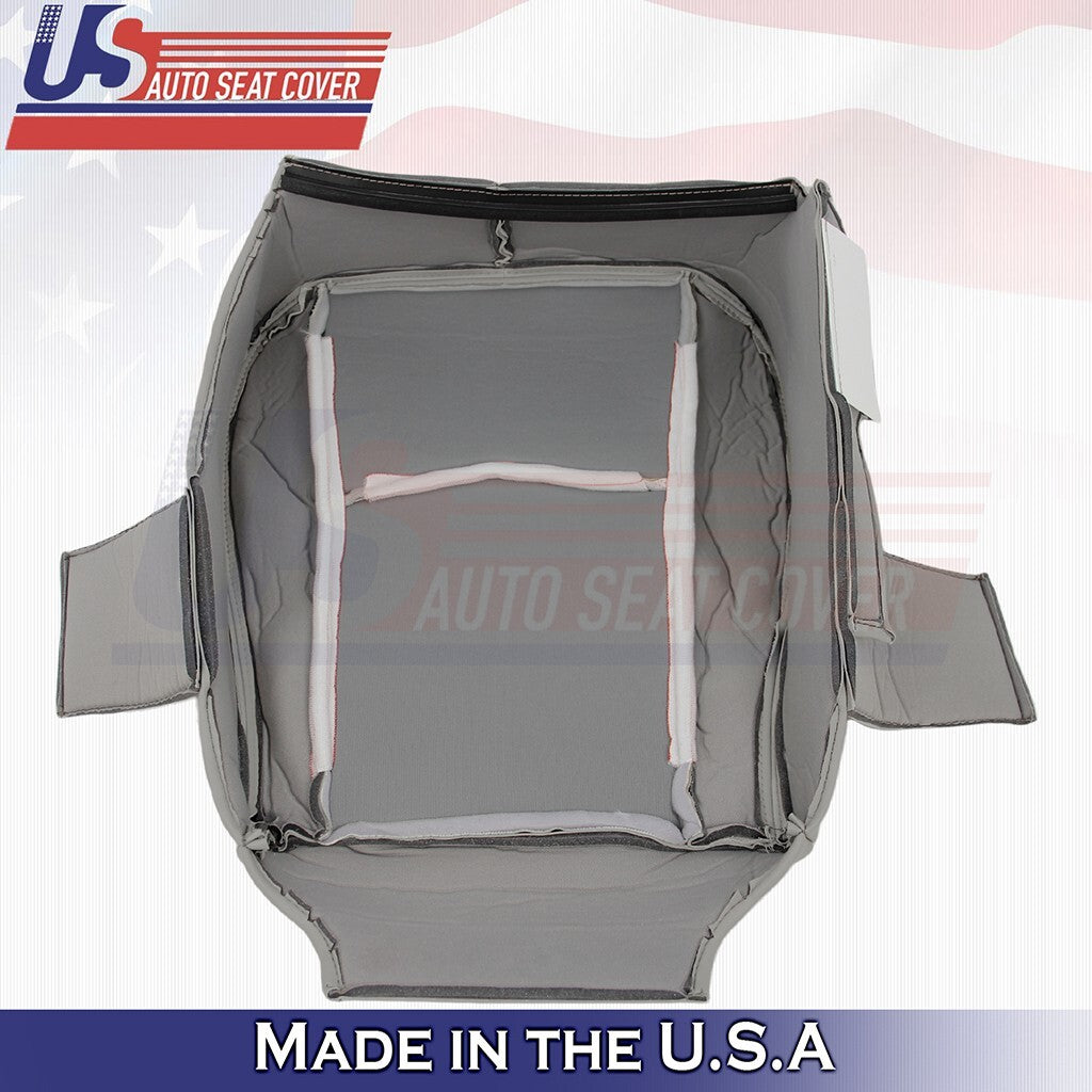2004 to 2009 Fits Cadillac SRX Front 2x Bottoms & 2x Tops Leather Cover Gray