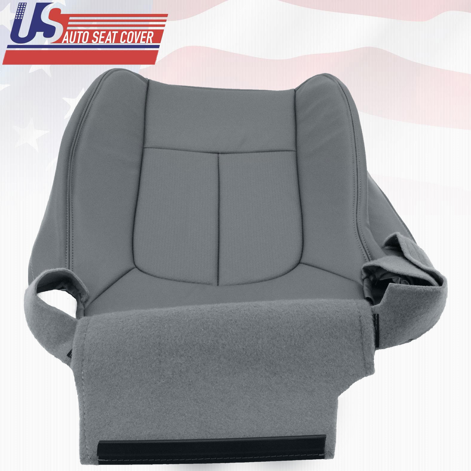 2011 Ford F150 Work Truck Driver Bottom Vinyl Replacement Seat Cover GRAY