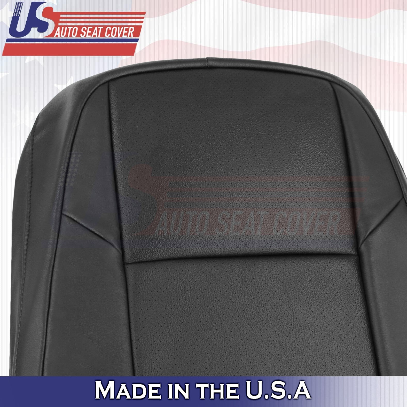2013 to 2018 For Lexus ES350 Driver Top Perforated Leather Seat Cover Black