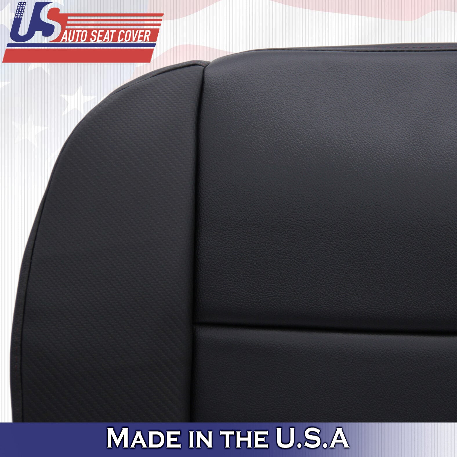 Passenger Bottom Leather Cover Black Fits For 2014 - 2019 GMC Sierra All-Terrain