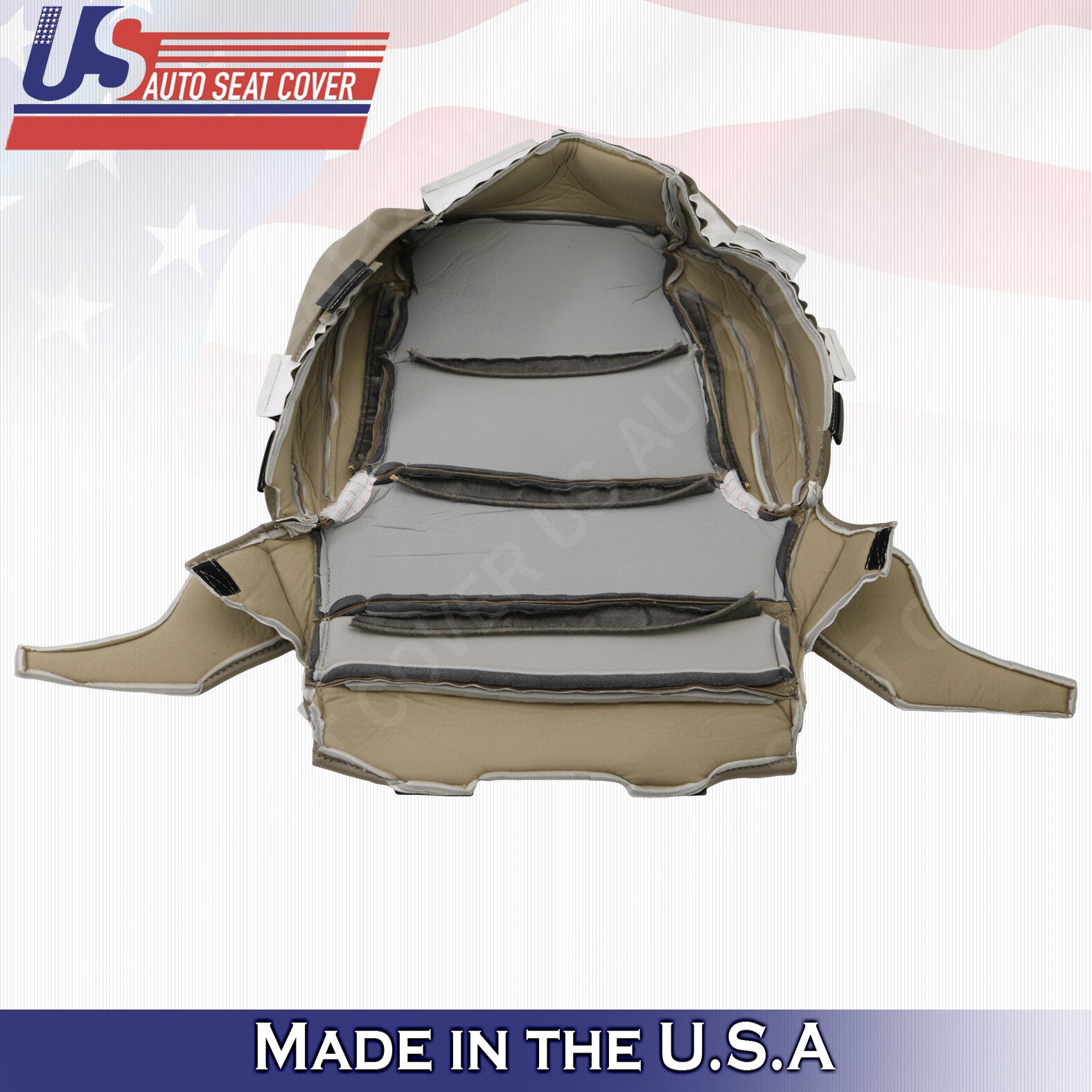 Driver Bottom Leather Seat Cover 2015 -2018 Chevy/GMC Tahoe, Suburban, Yukon TAN