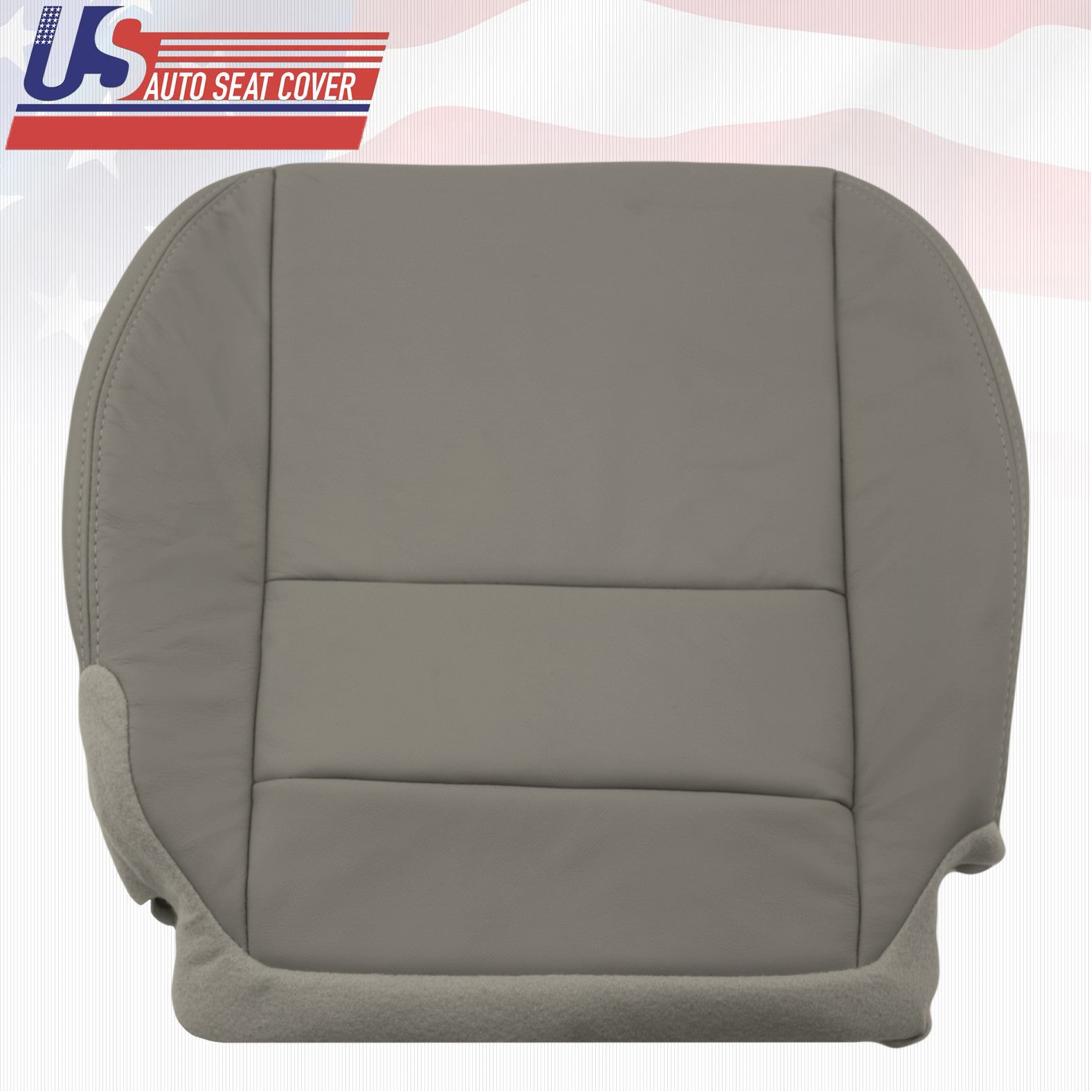 Fits 2009-2010 Acura MDX Driver Lower REAL Leather Seat Cover in shade GRAY