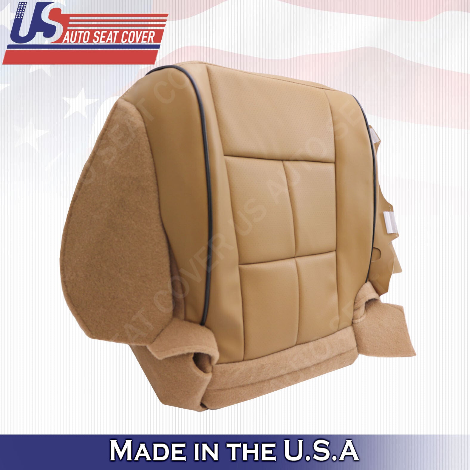 2011- 2014 Lincoln Navigator PASSENGER Bottom Synthetic Leather Cover CANYON TAN