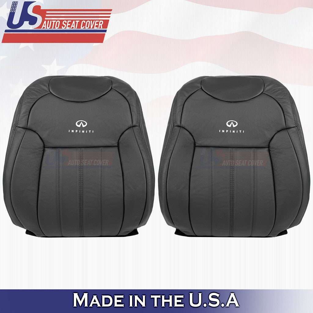 2009 to 2017 Fit Infiniti FX35FX37 FX50 Driver Passenger Top Leather Cover Black