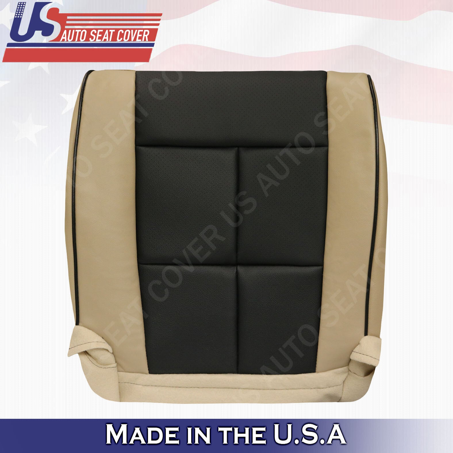 Lincoln Navigator 2013 2014 Driver Bottom Perforated Leather two tone Tan Black