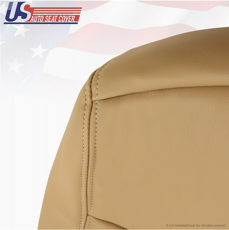 2011 2012 2013 2014 FORD F250 LARIAT DRIVER TOP LEAN BACK LEATHER SEAT COVER TAN