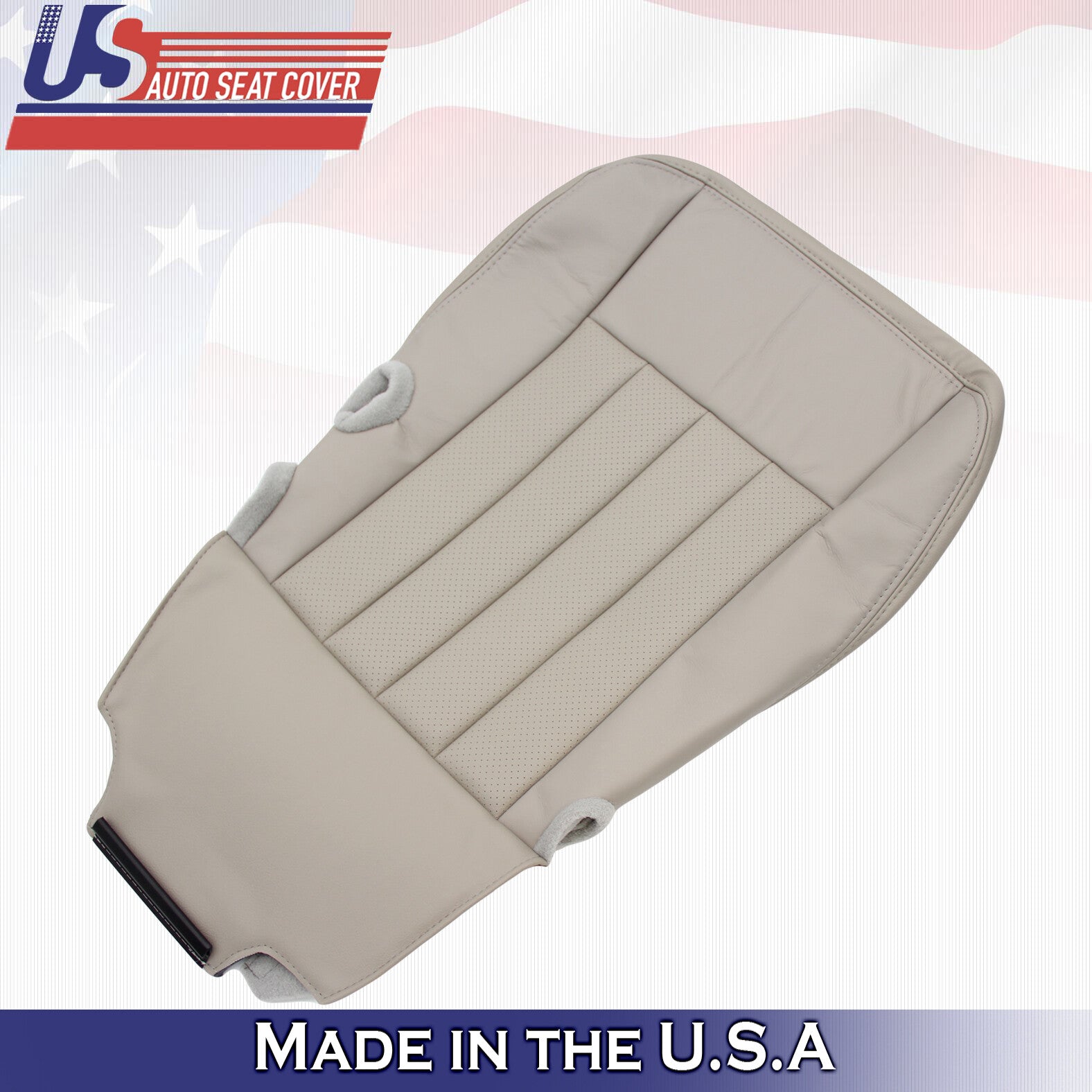 2003 to 2005 For Lincoln Town Car Signature Passenger Bottom Leather Cover Gray