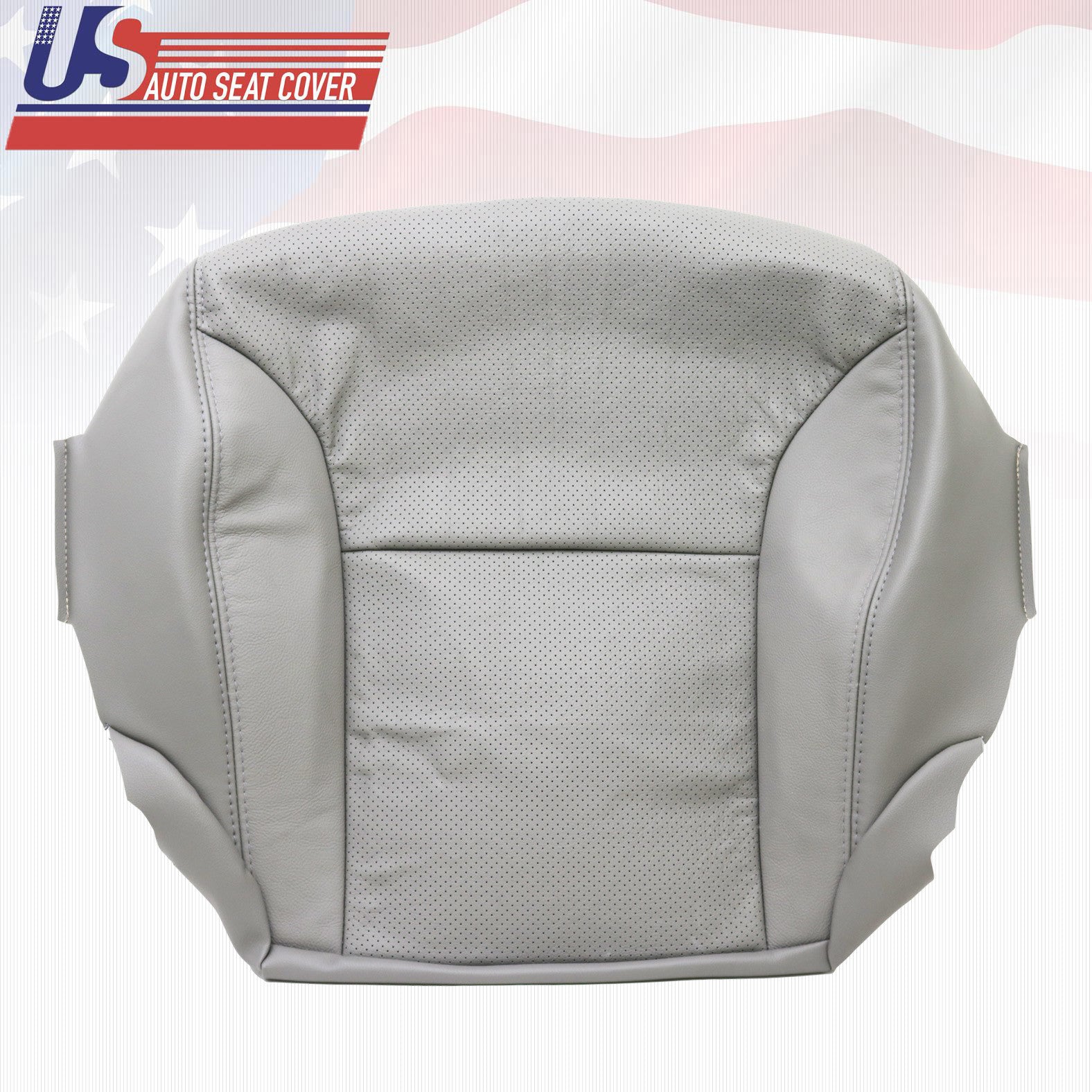 Fit 2003 - 06 Lexus ES300 - 330 Driver Bottom Perforated Leather Seat Cover Gray