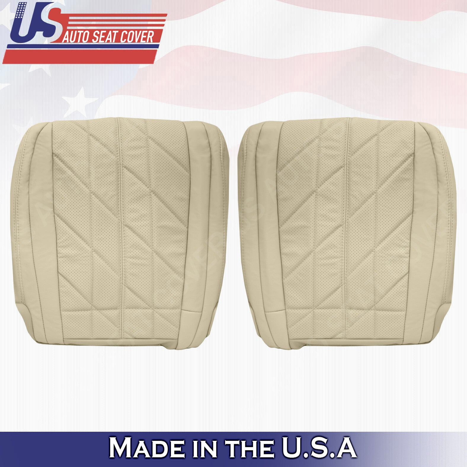 FOR 2009 TO 2017 Infinity FX34 FX37 FX50 FRONT BOTTOMS Leather Seat Covers TAN