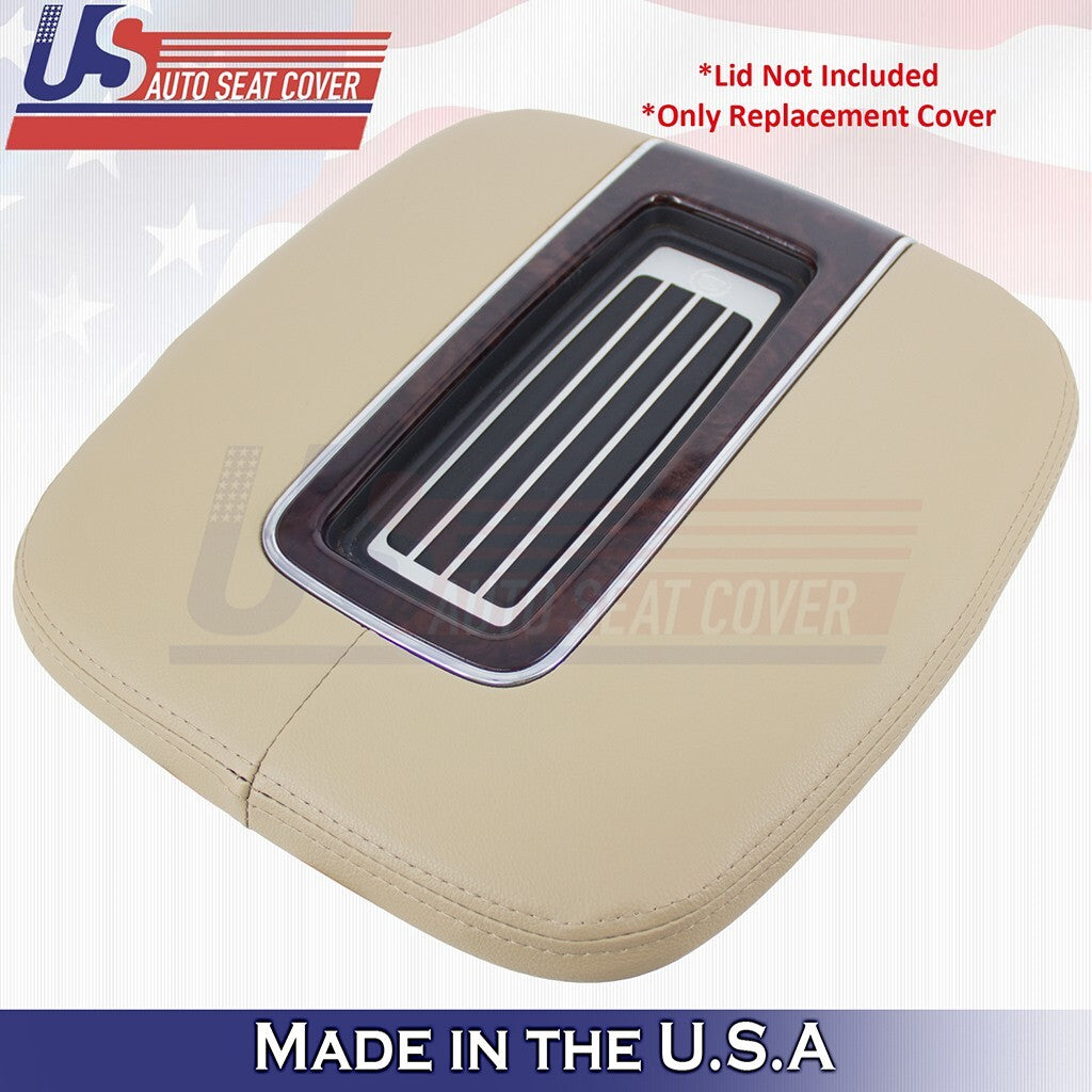 2012 2013 2014 Fits Cadillac Escalade ESV Center Console Lid Leather COVER Tan