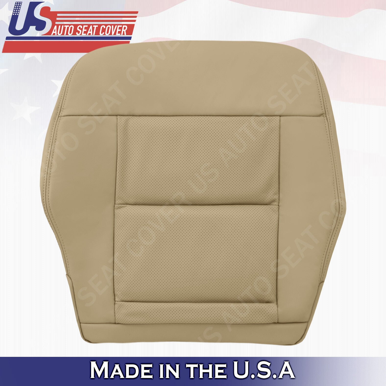 For 2010 2011 2012 2013 Mercedes Benz E350 Driver Bottom Leather Cover Dark Tan