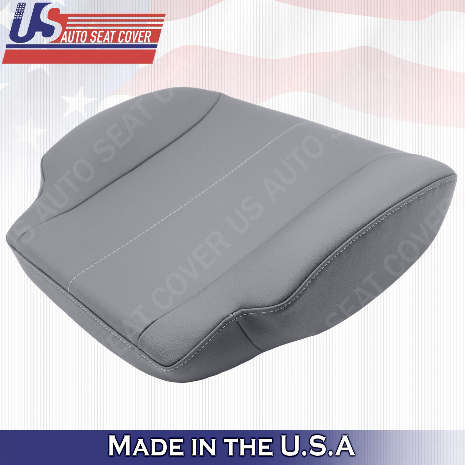 2002-2007 international air ride driver bottom vinyl seat cover in gray
