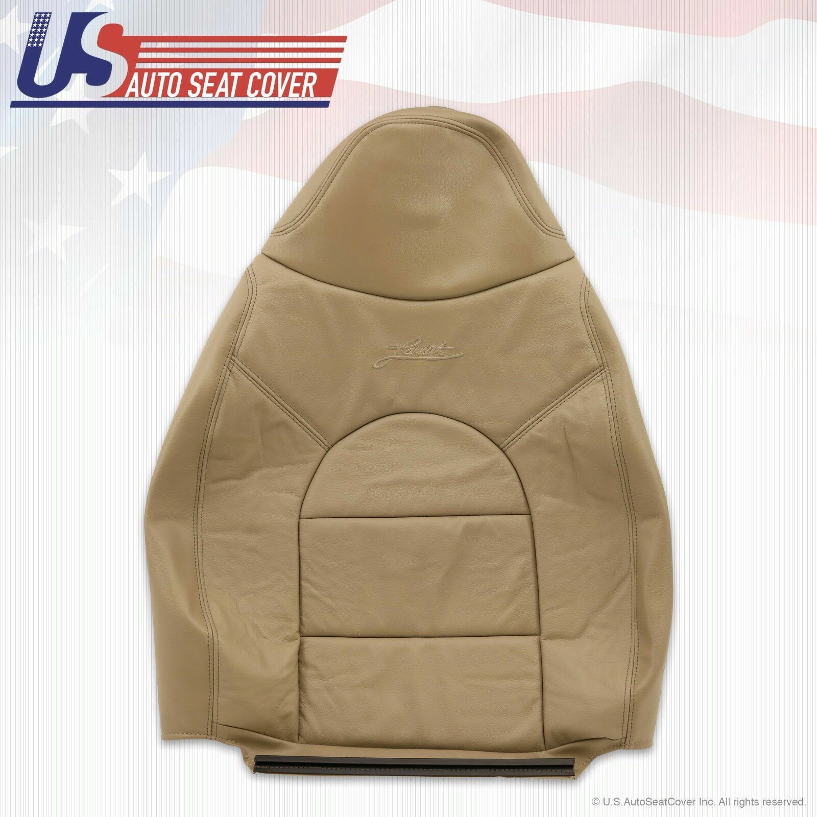 1999 Ford F350 Lariat Passenger Lean Back Replacement Leather Cover Prairie Tan