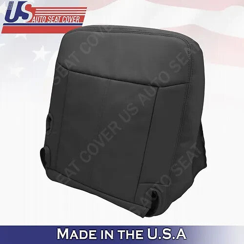 2003 to 2011 Fits Lincoln Town Car Passenger Bottom Leather Seat Cover Black