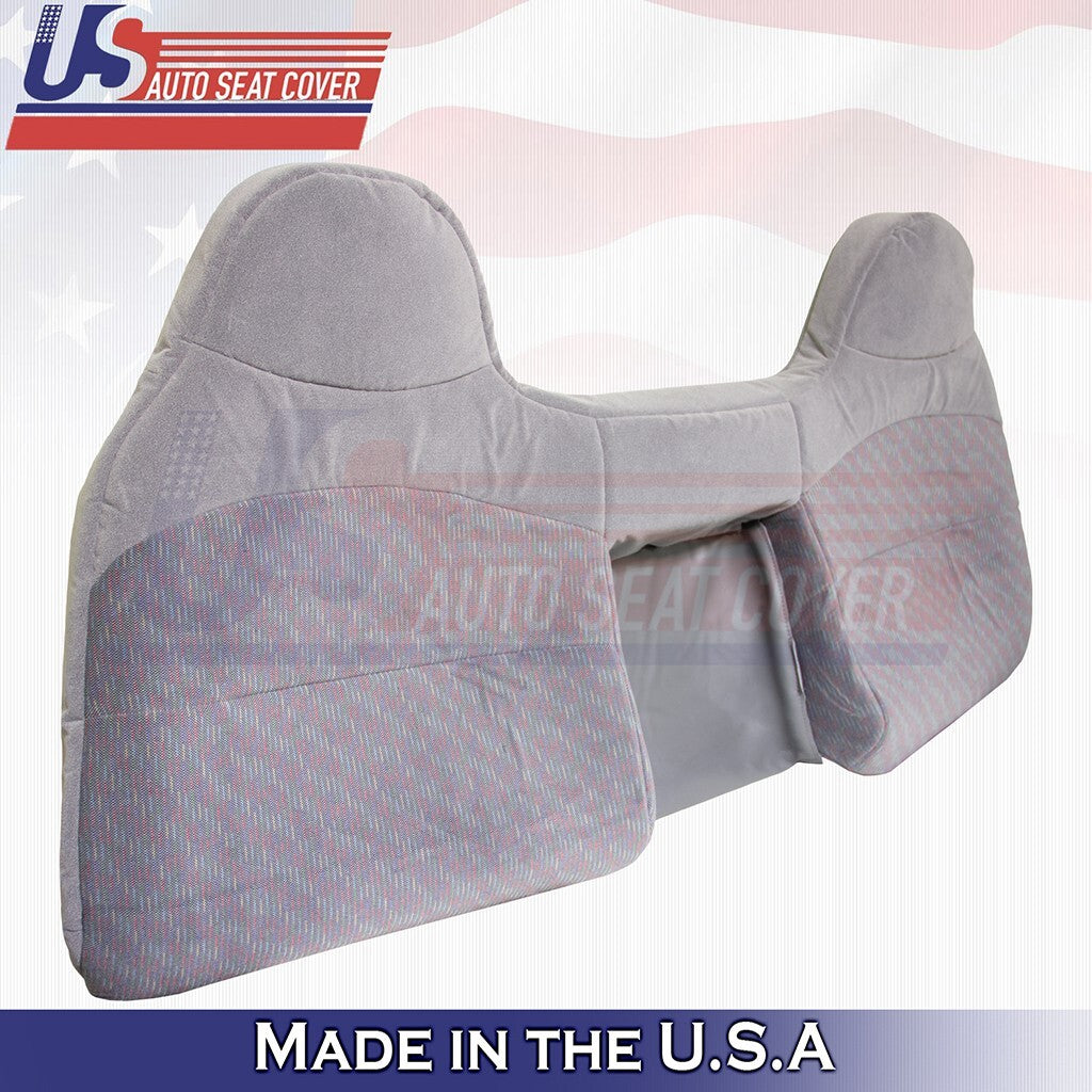 1994 to 1997 Fits Ford F250 F350 XLT Rear Bench Bottom & Top Cloth Cover Gray