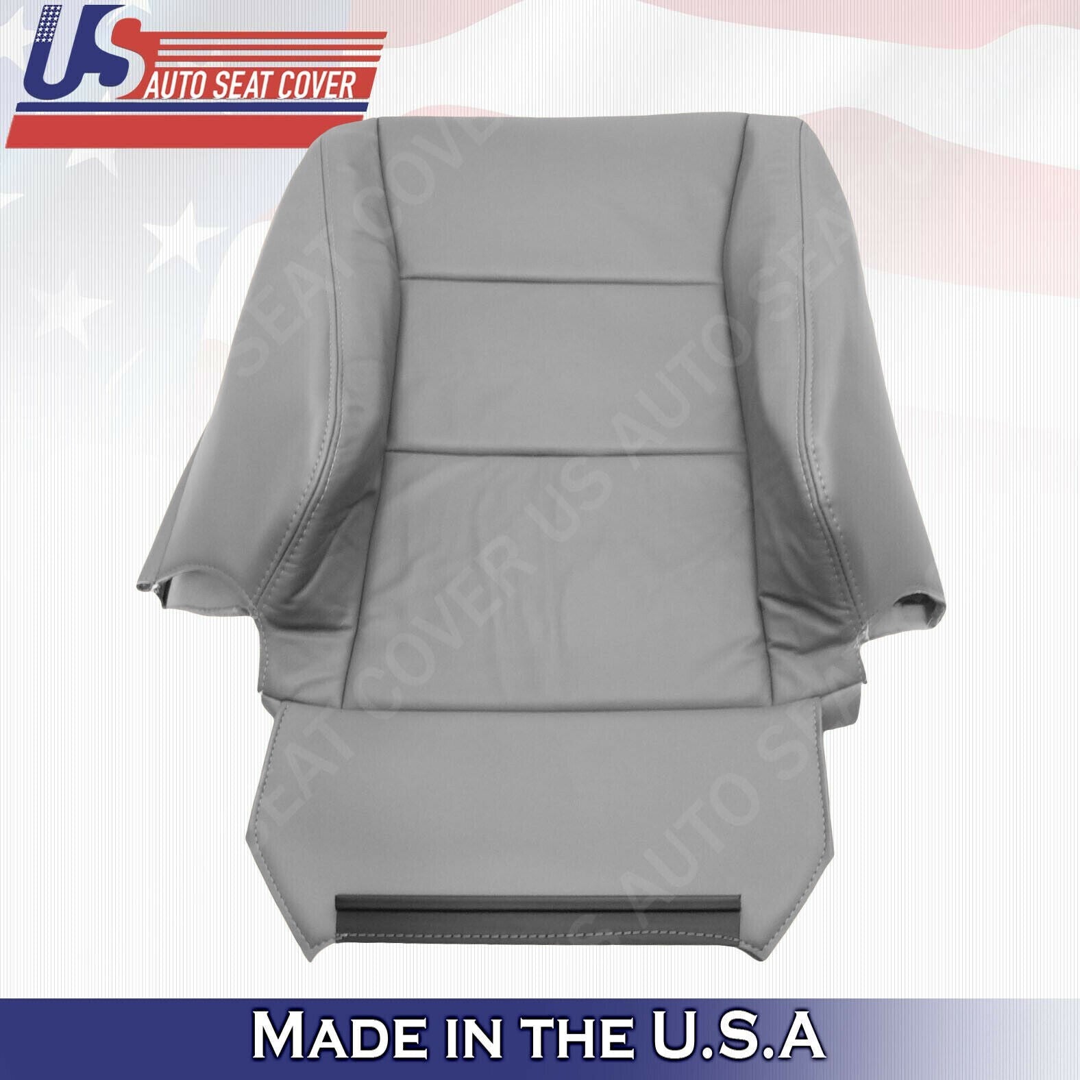 1998-2007 FITS Toyota Land Cruiser Driver Top Leather Seat Cover Gray