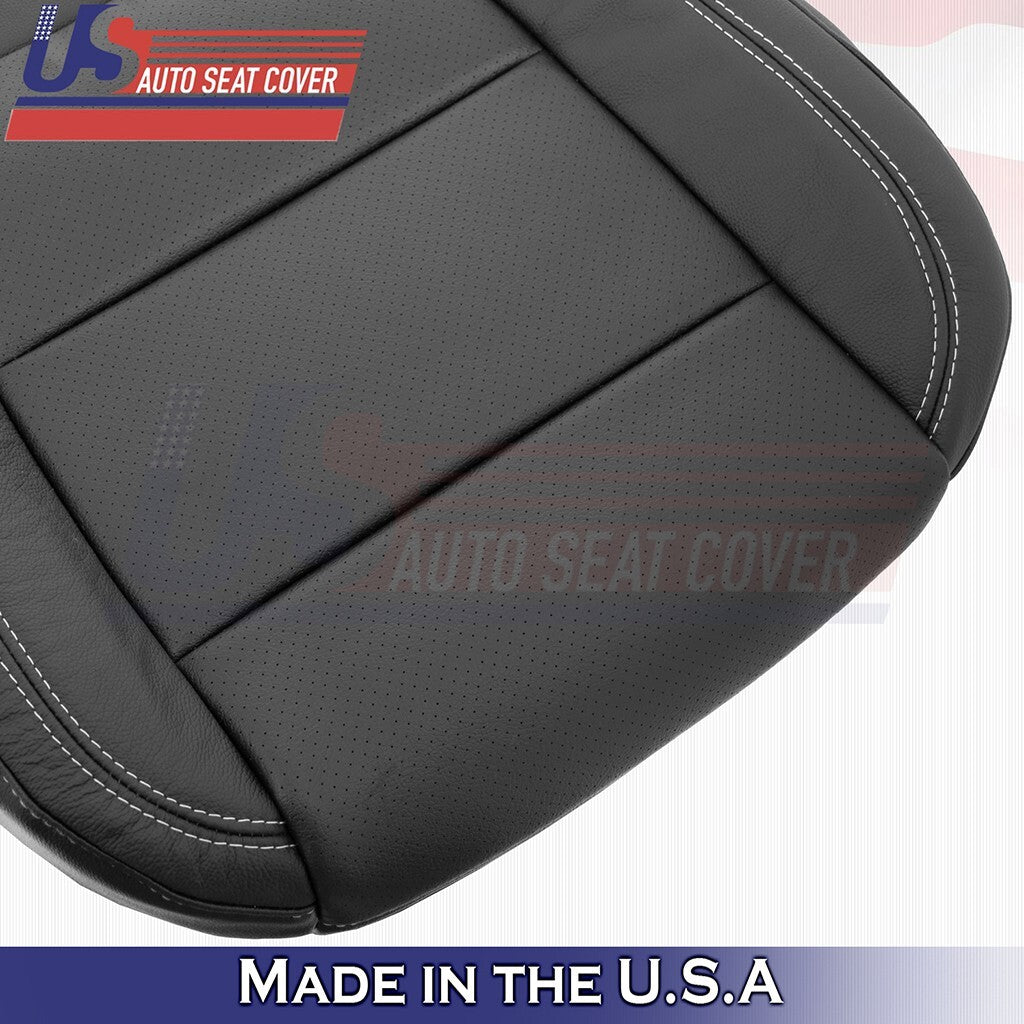 2019 to 2023 For Chevy Silverado Front Set Bottoms Perf Leather Cover Black