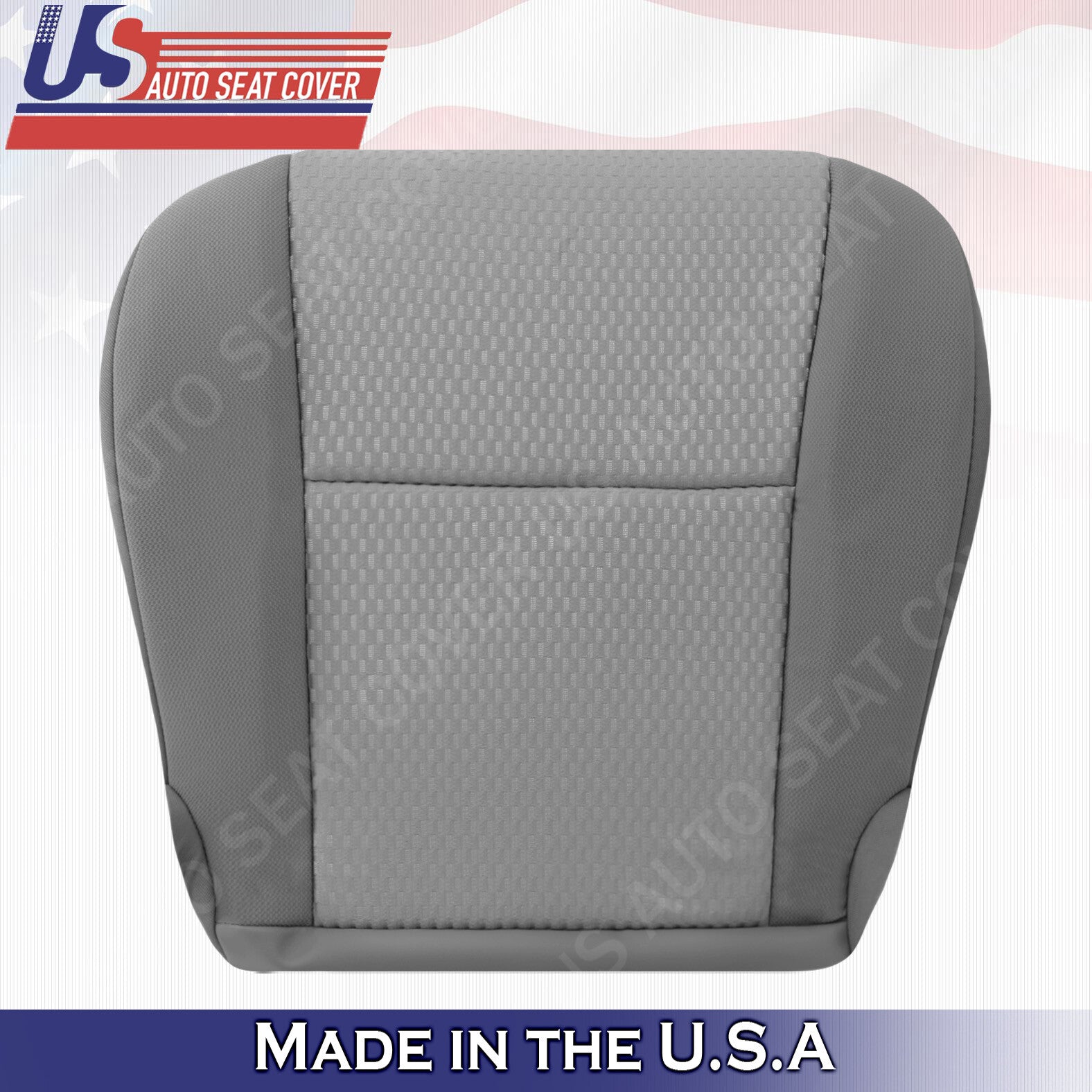 Replacement for 2011-2015 Toyota Tacoma Bottoms Cloth Seat Cover In 2-Tone Gray