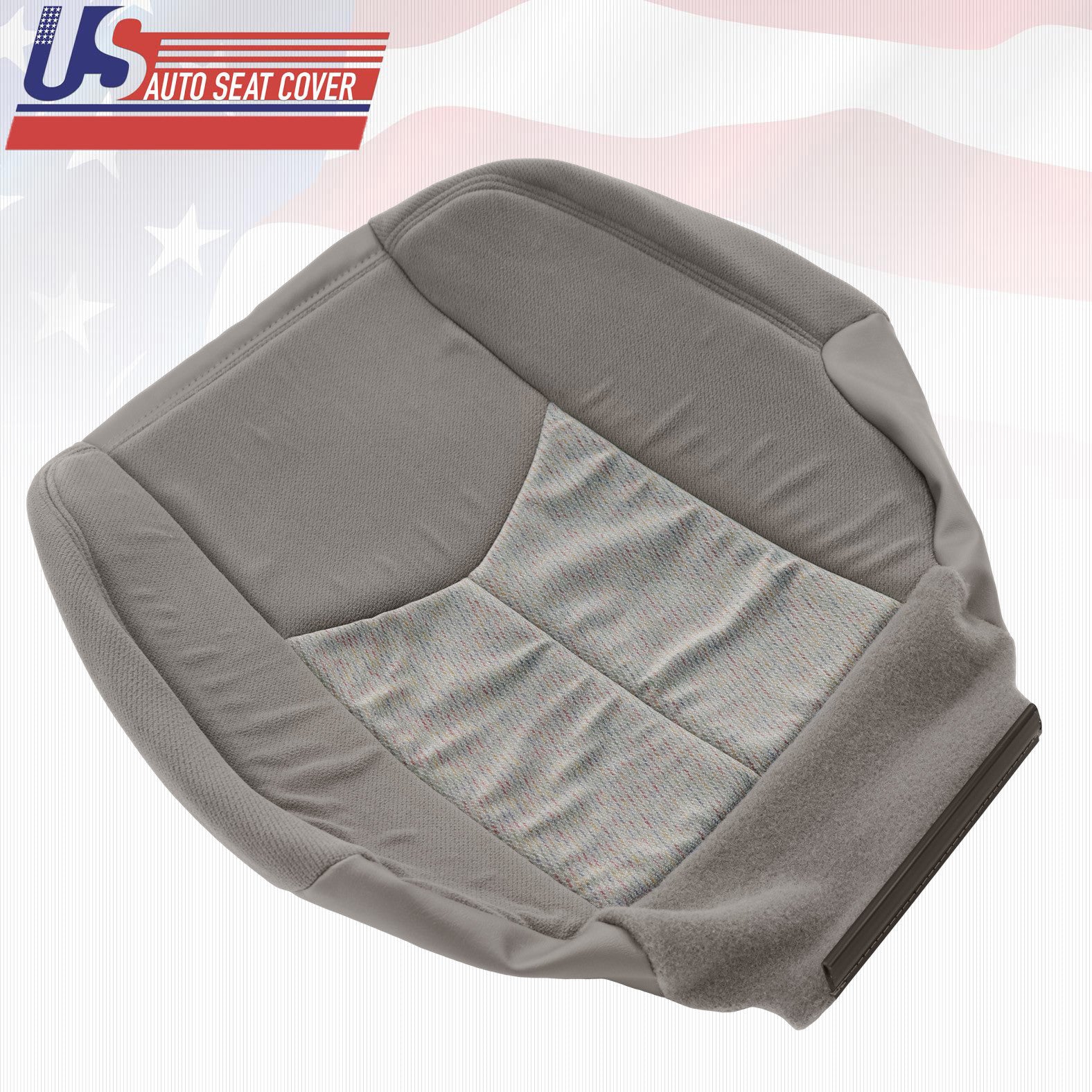 2003 2004 GMC Yukon SLE SLT Driver Bottom Replacement Fabric Seat Cover Dk Gray