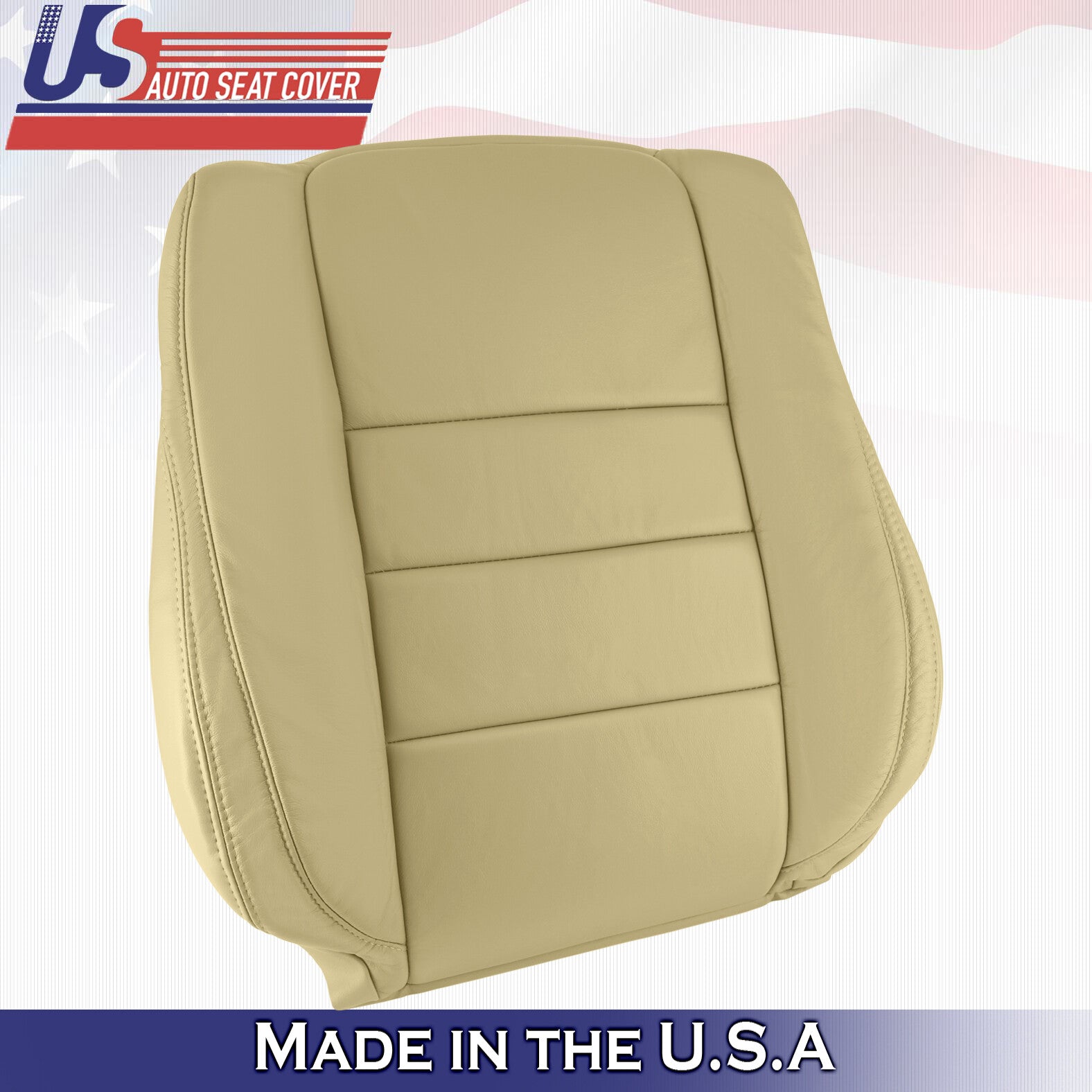 2011 2012 For Honda Accord Sedan Passenger Side Top Leather Seat Cover Tan