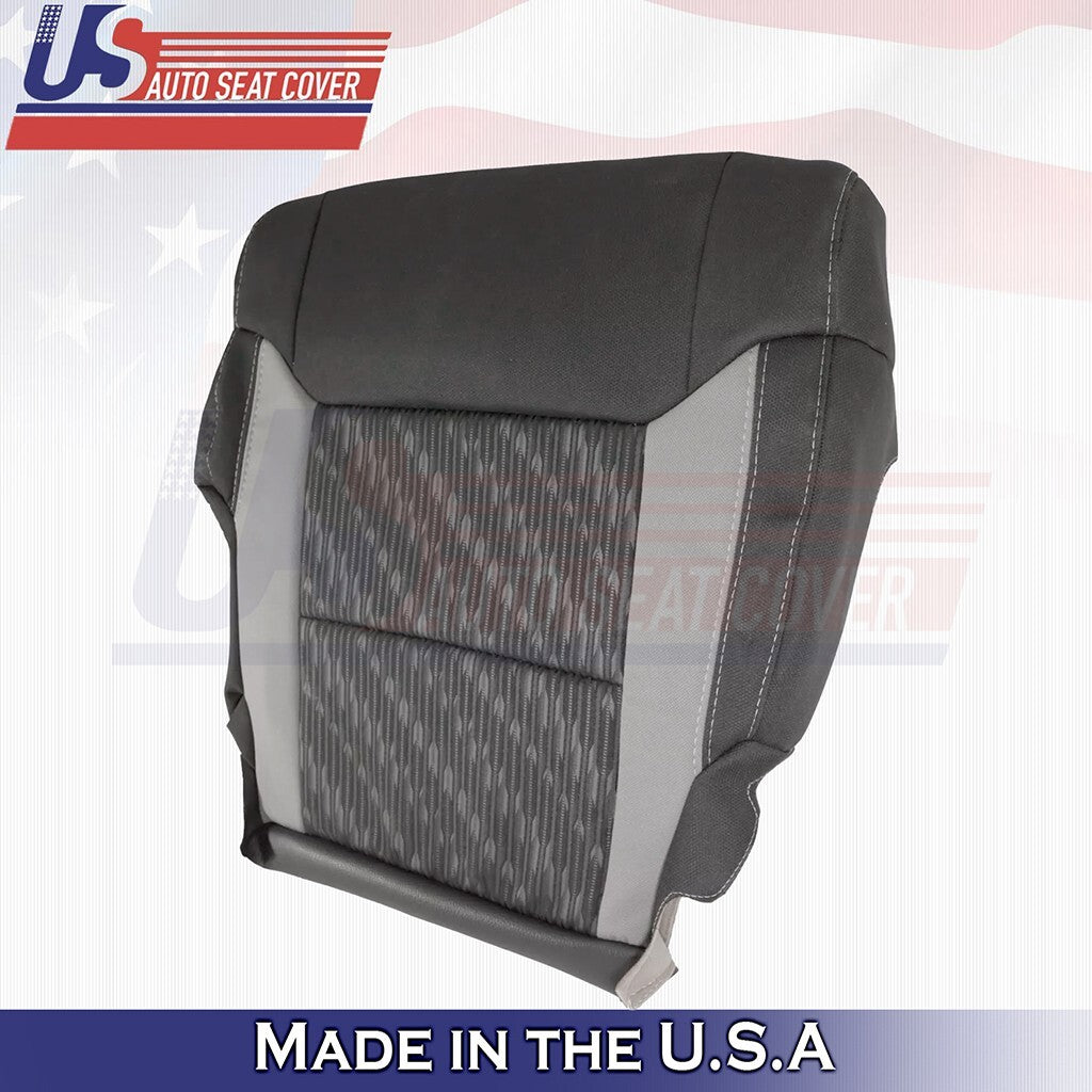 2014 to 2021 Fit Toyota Tundra Front Driver & Passenger BottomsCloth Cover Black