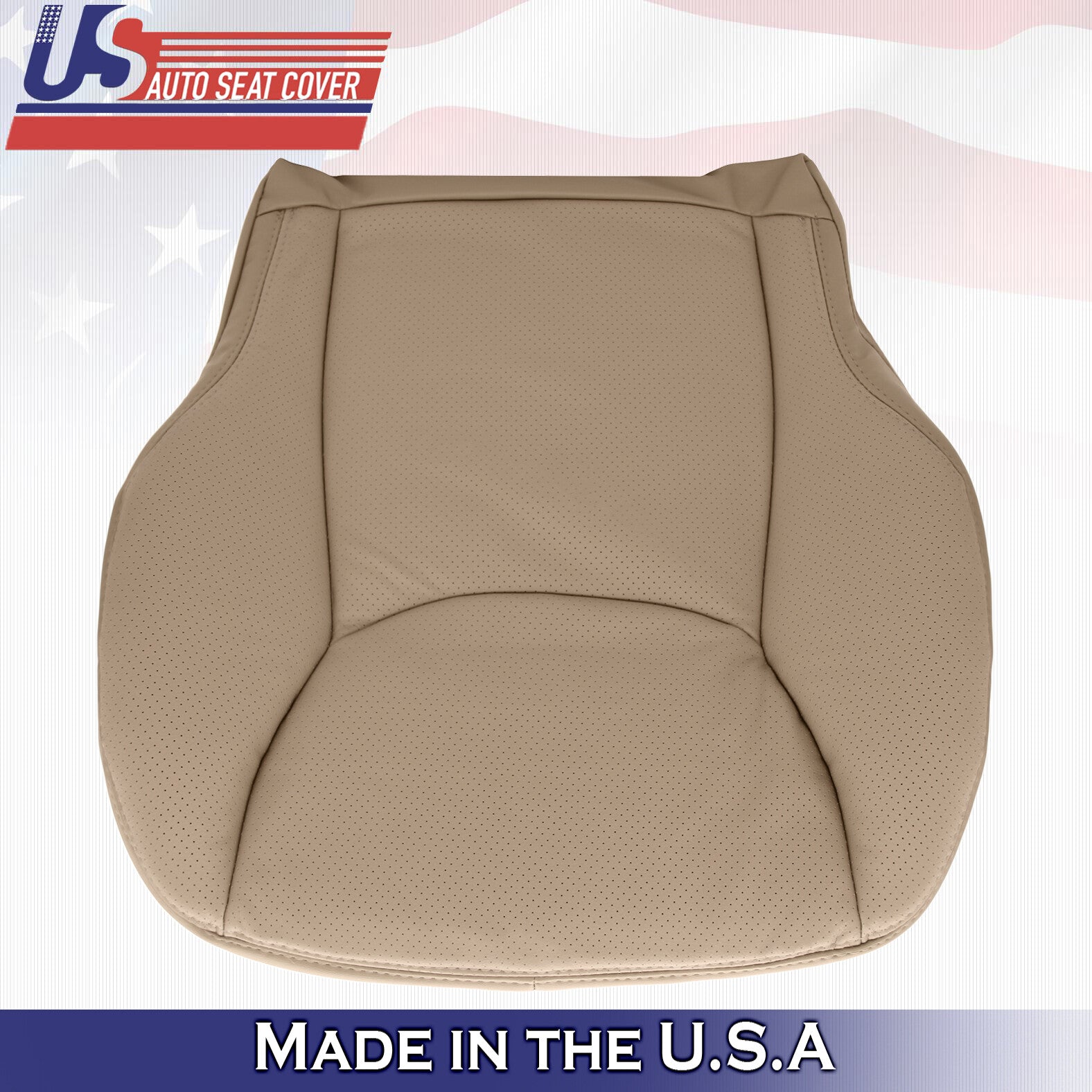 2000 to 2002 for Mercedes Benz S Class Driver Bottom Leather Seat Cover Tan