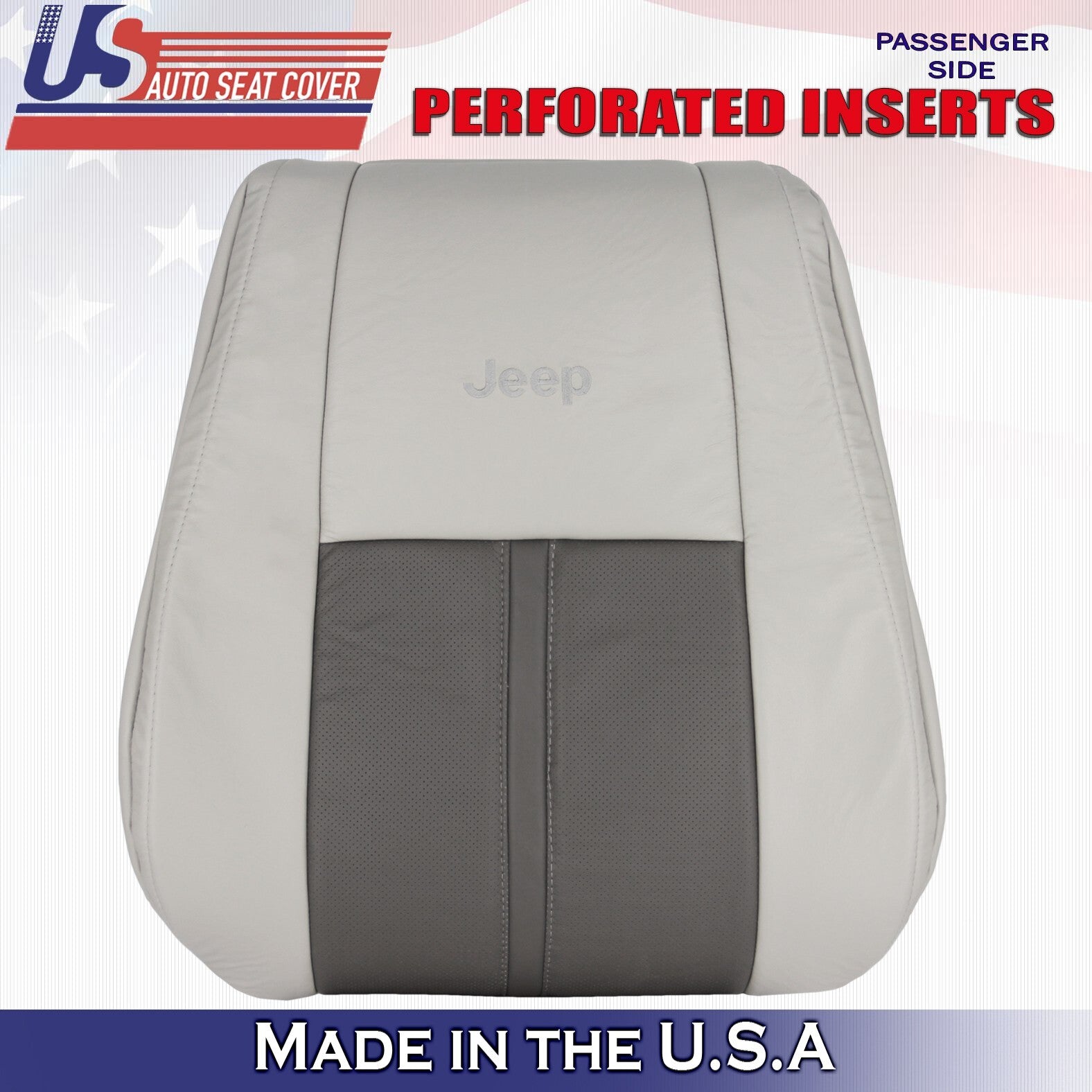 2006 For Jeep Grand Cherokee Limited 2 Top & 2 Bottom Leather Seat Covers Tan