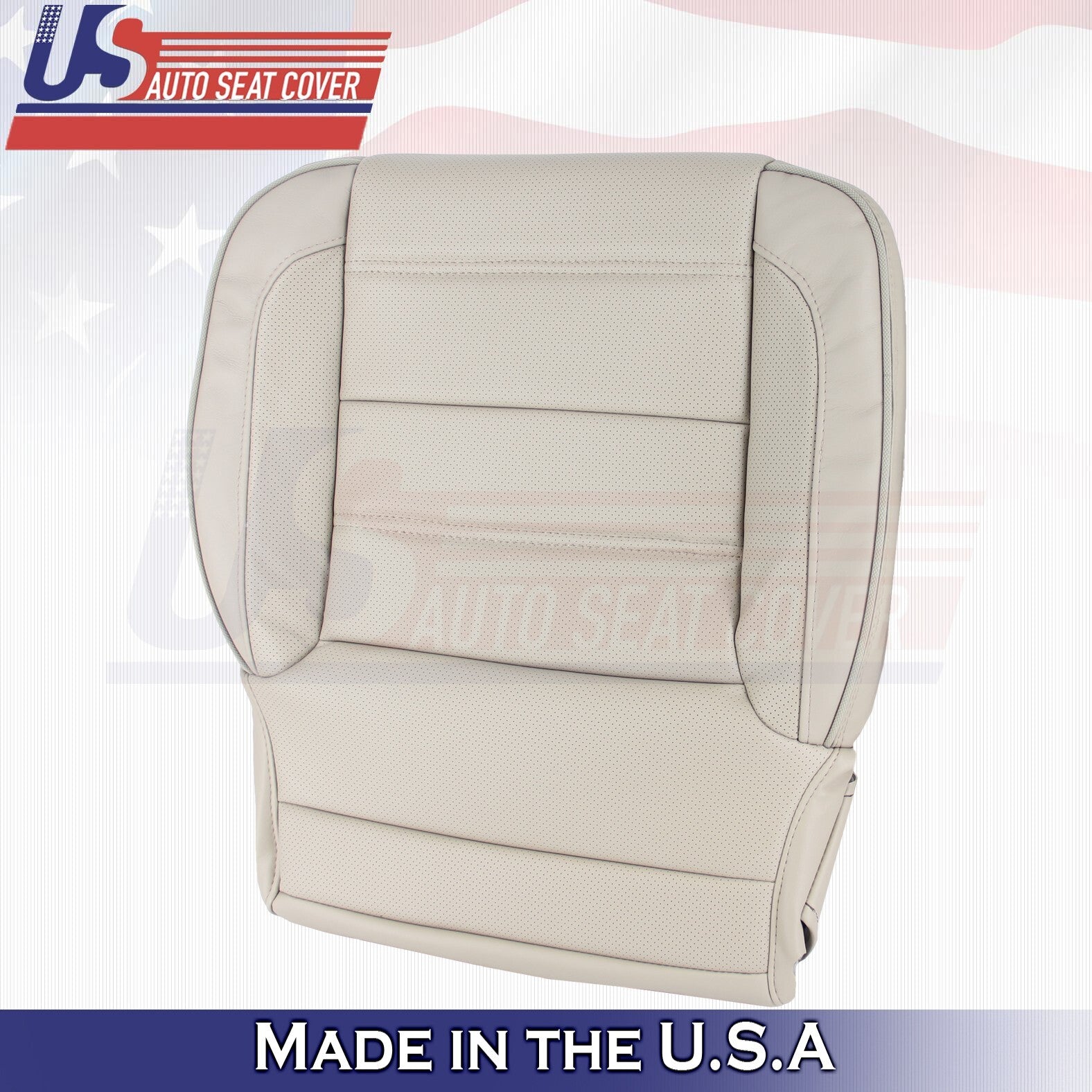 2015 For GMC Yukon Denali Driver & Passenger Bottom Leather Covers Tan
