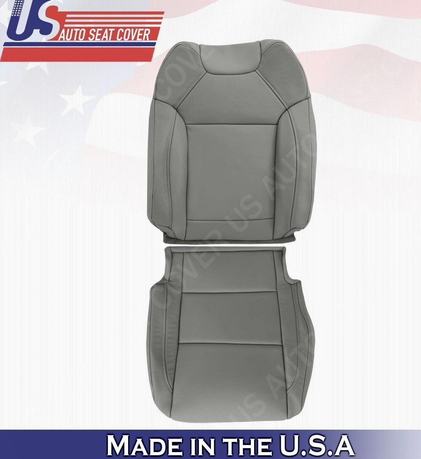 2019 2020 For Acura MDX Passenger Top & Bottom Leather Seat Covers Gray