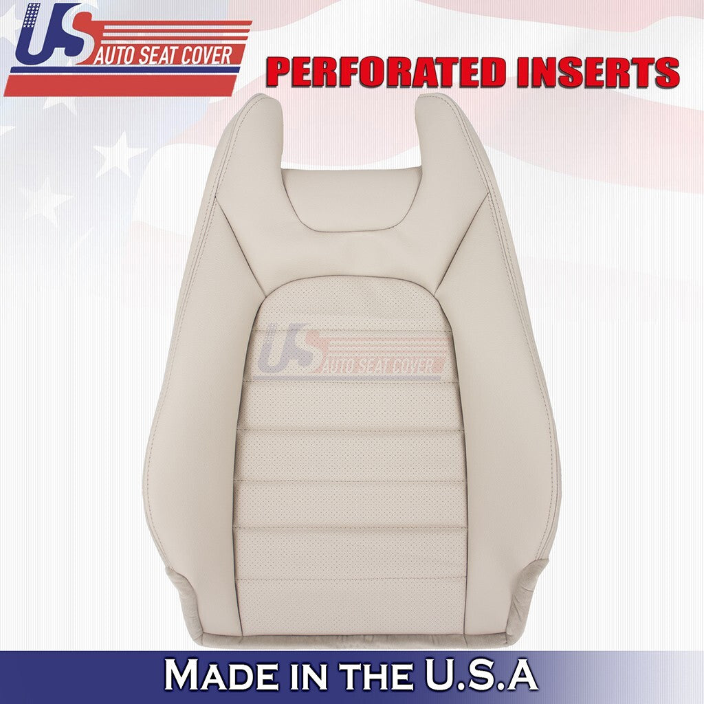 2015 to 2023 For Mercedes Benz C300 Coupe Driver Top Vinyl Seat Cover Silk Beige