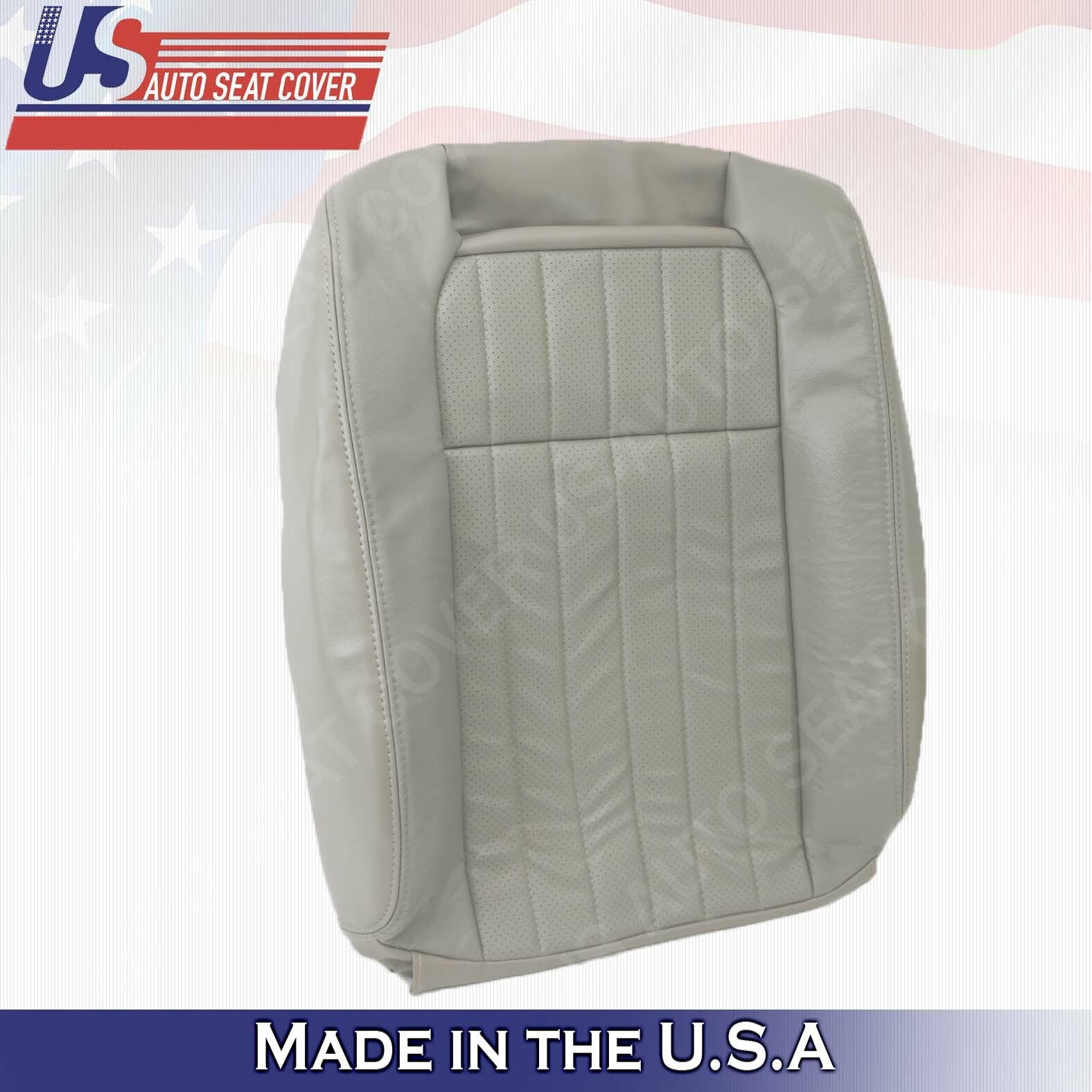 1994-1996 For Chevy Impala Driver Top Synthetic Leather Perforated Cover Gray