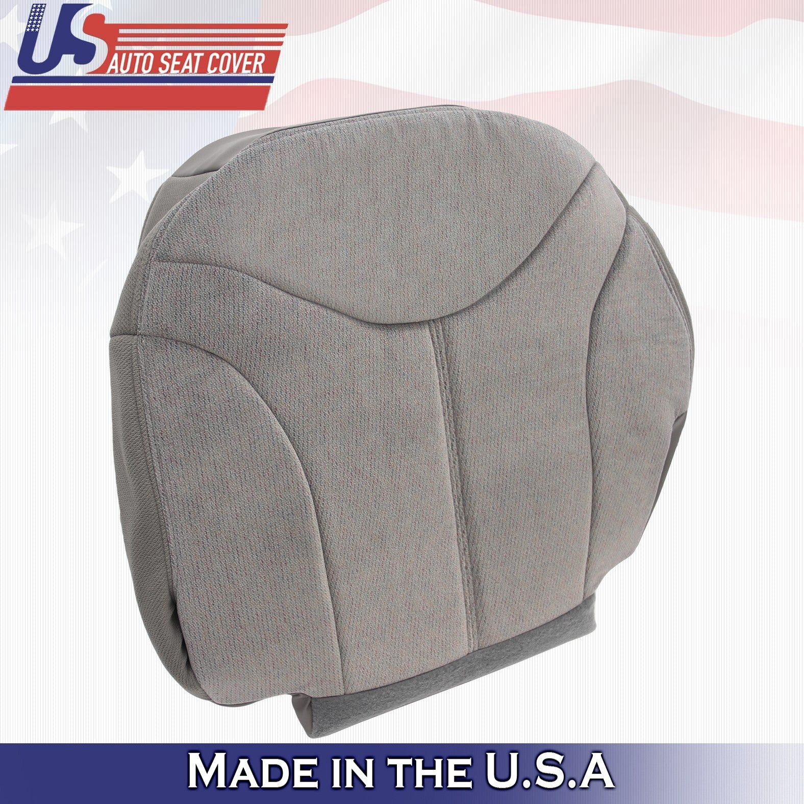 1999 2000 2001 2002 Fits GMC Sierra Driver Side Bottom Cloth Seat Cover Gray